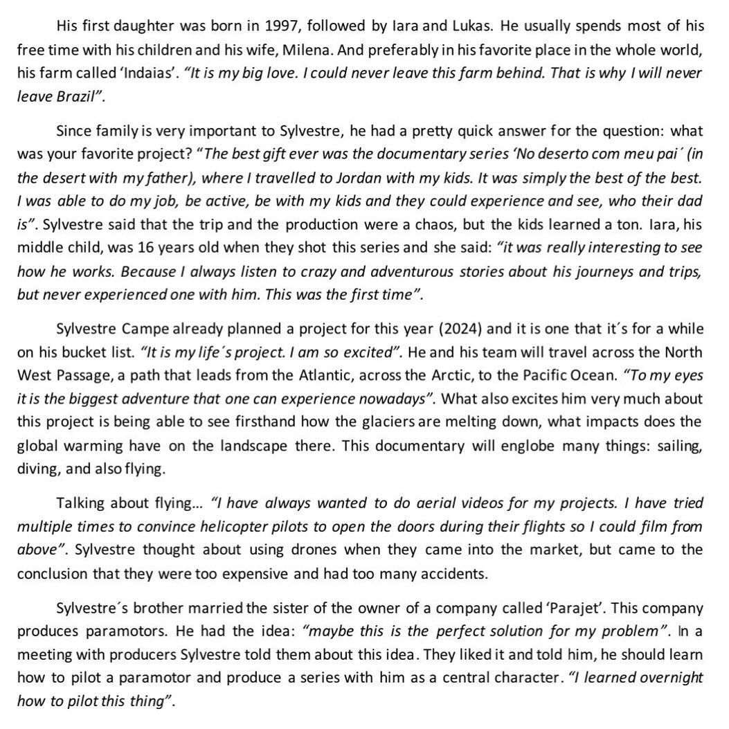 A beautiful article by Ana Vitoria Leitner - 5