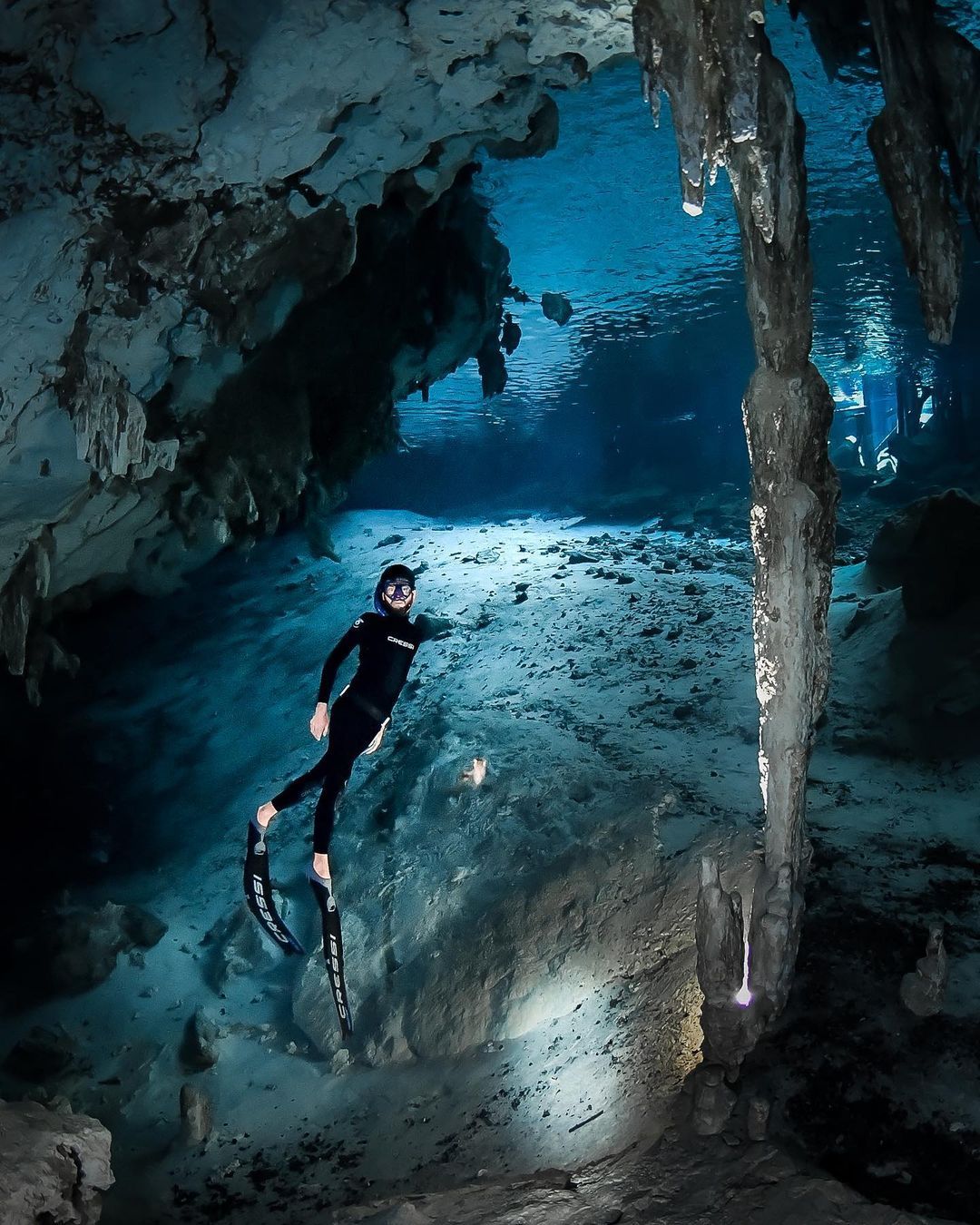 Freediving em Tulum, Cenote Dos Ojos - 1