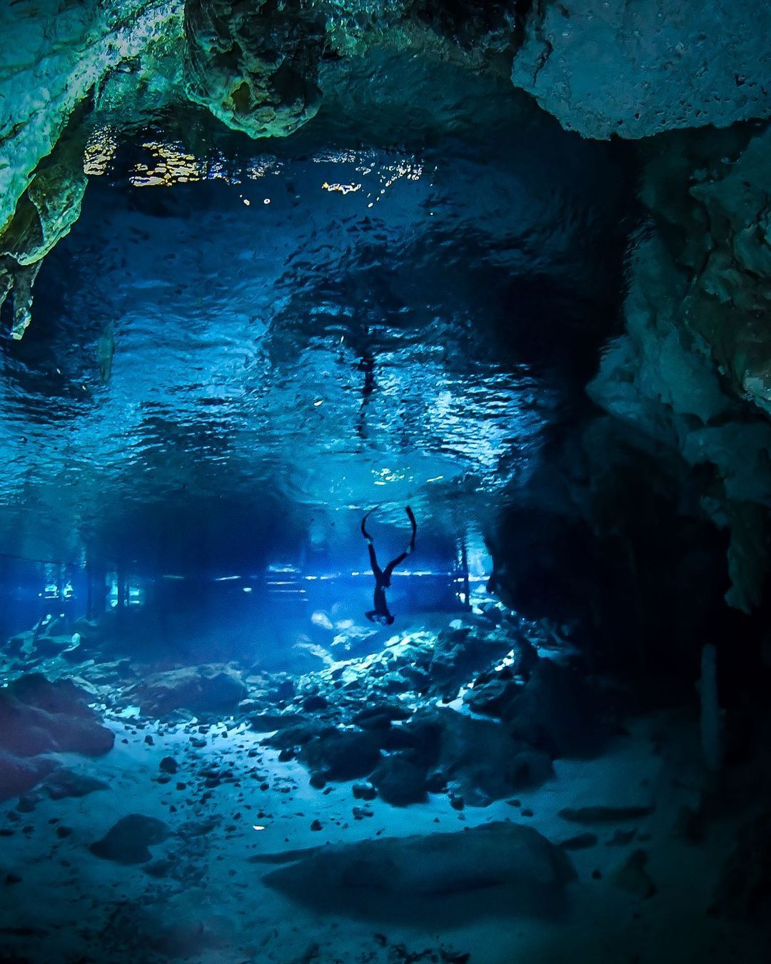 Freediving em Tulum, Cenote Dos Ojos - 2