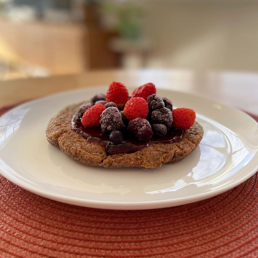 PANQUECA DE BANANA COM CACAU - 2