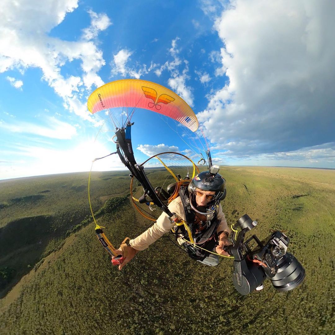 Primeira travessia do Parque das Emas de Paramotor - 5