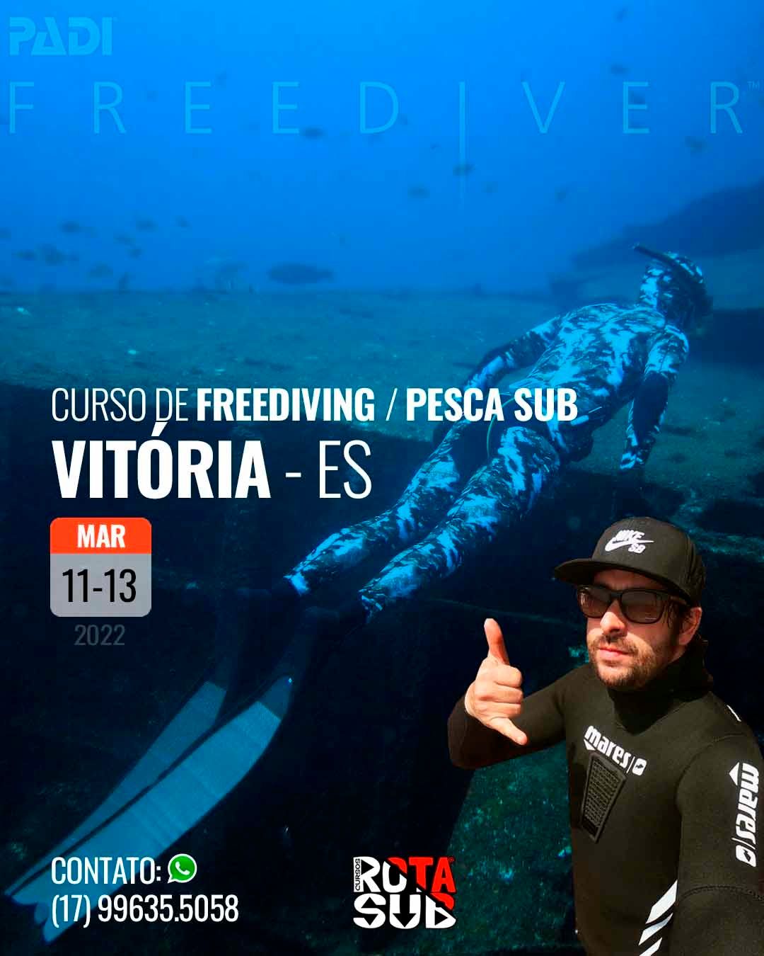 Curso Freediver Padi e Pesca em Vitória/ES - Março 2022 - 1
