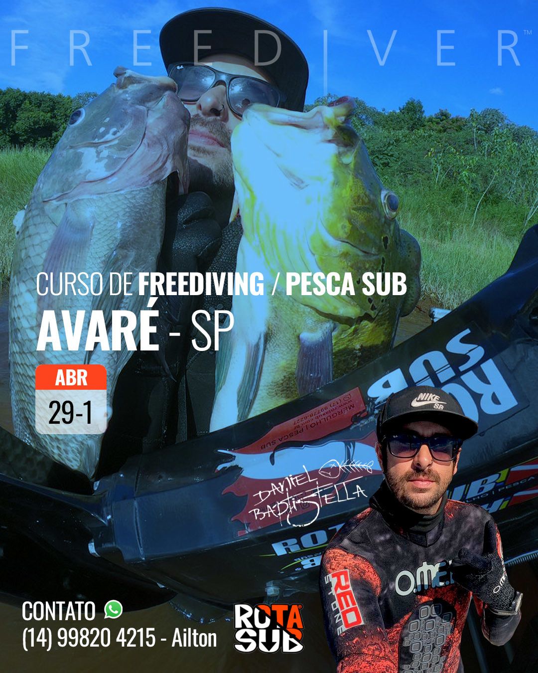 Curso Pesca Sub Avaré/SP - Abril 2022 - 1