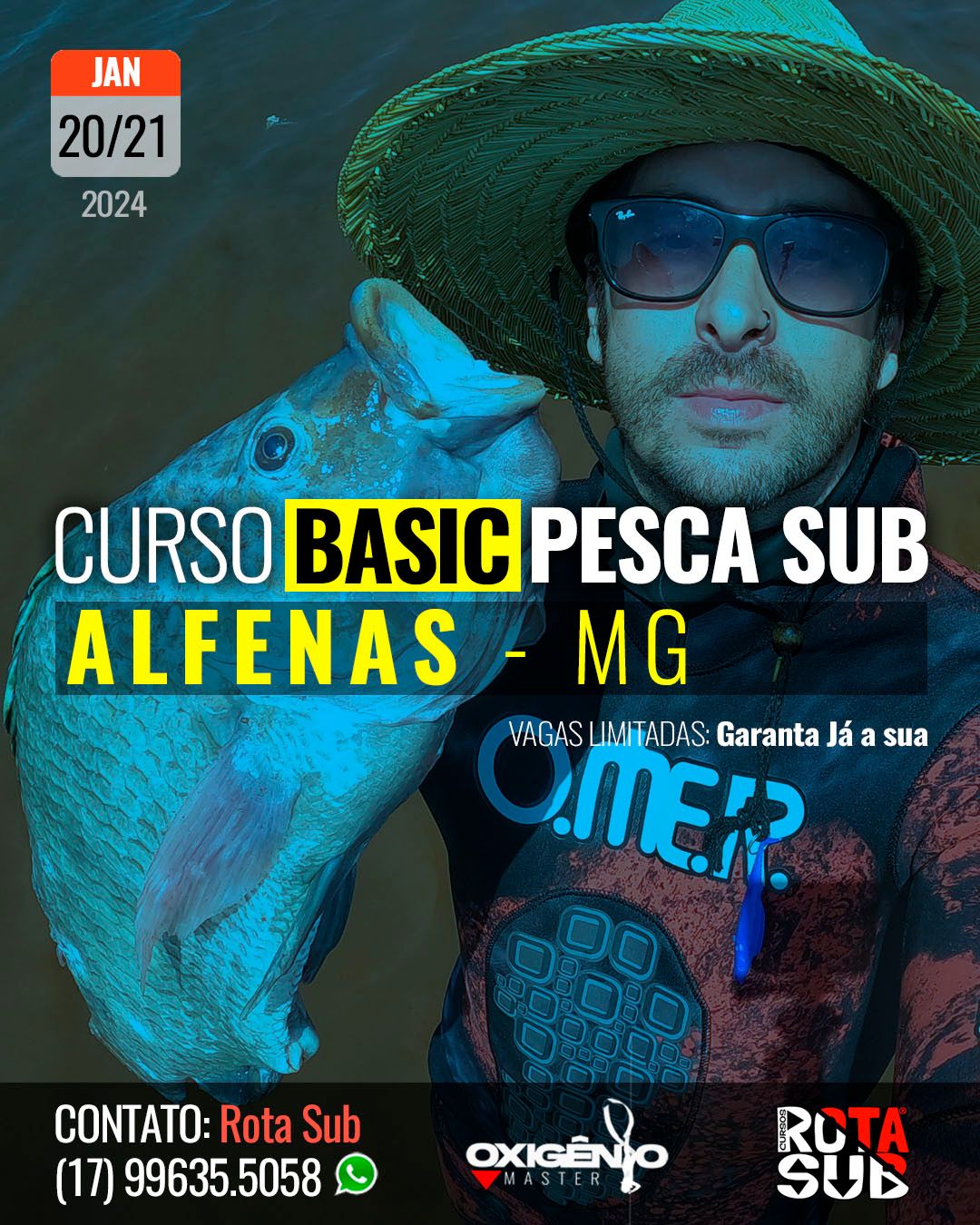 Curso de PESCA SUB em ALFENAS/MG - 1