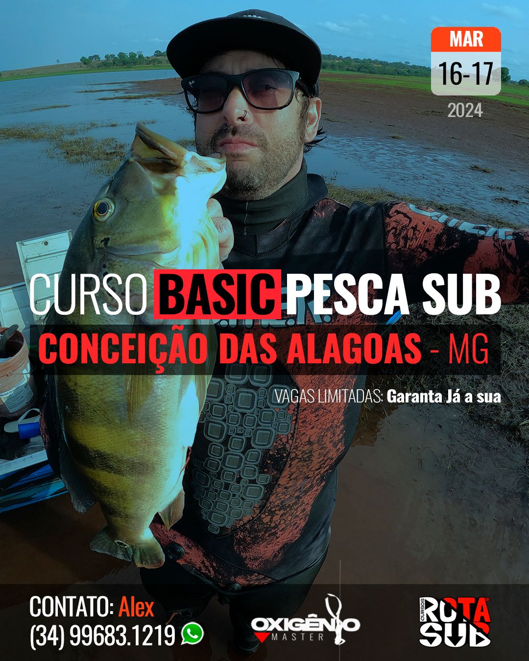 Curso de PESCA SUB em Conceição das Alagoas/MG - 3