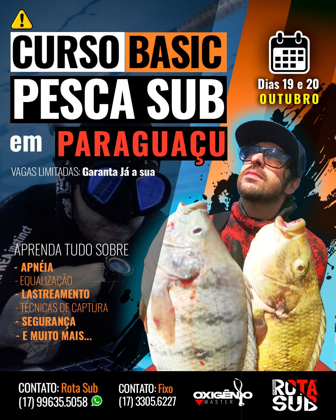 Curso de PESCA SUB em Paraguaçu Paulista/SP - 3