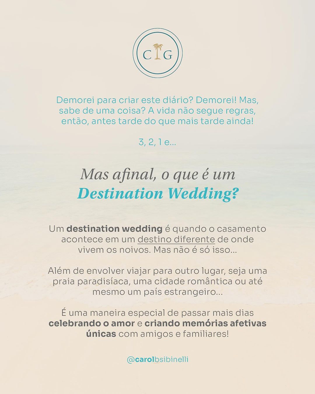 Diário de um Destination Wedding - 3