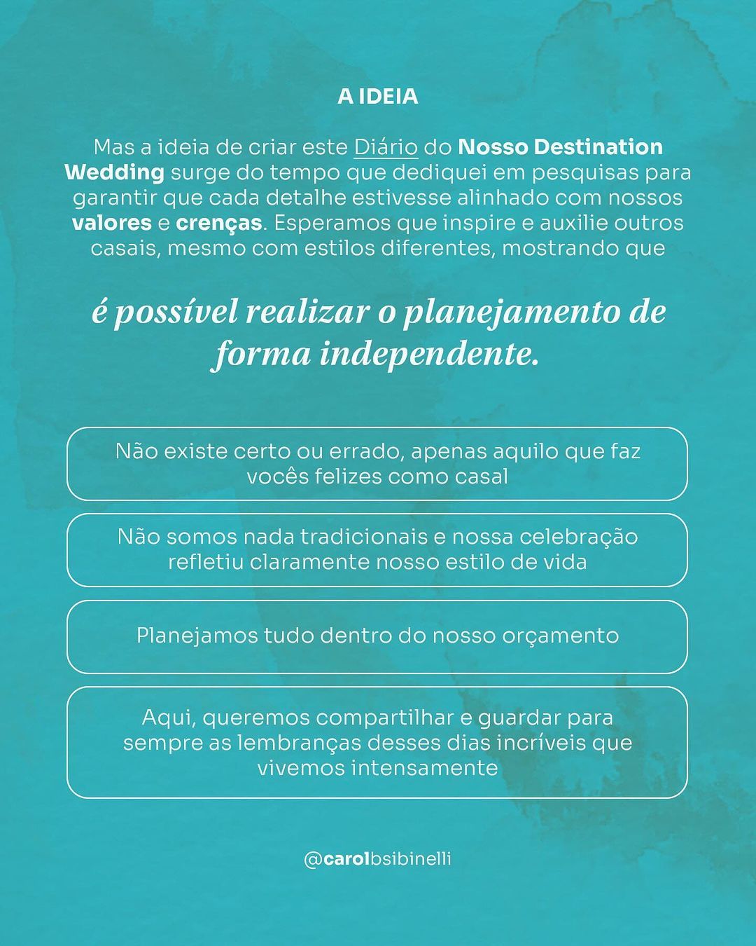 Diário de um Destination Wedding - 9