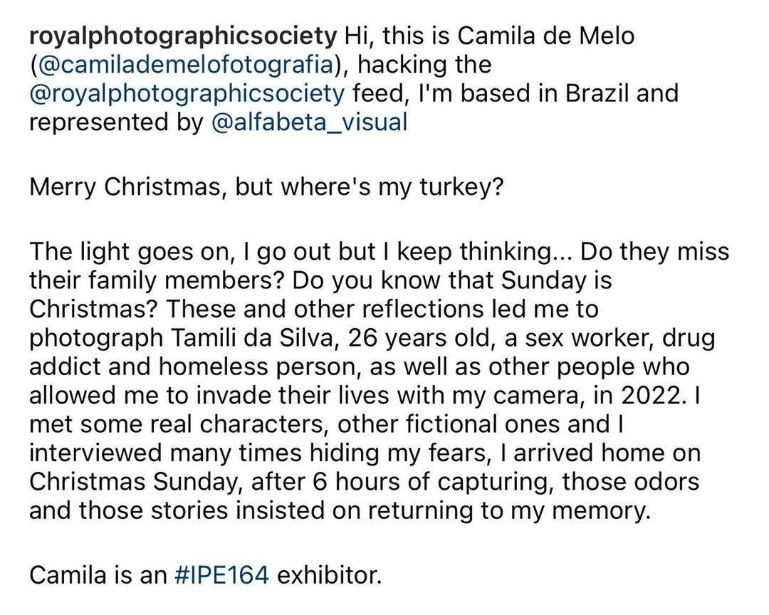 Camila de Melo / AlfaAgency no Royal Photographic Society. - 3