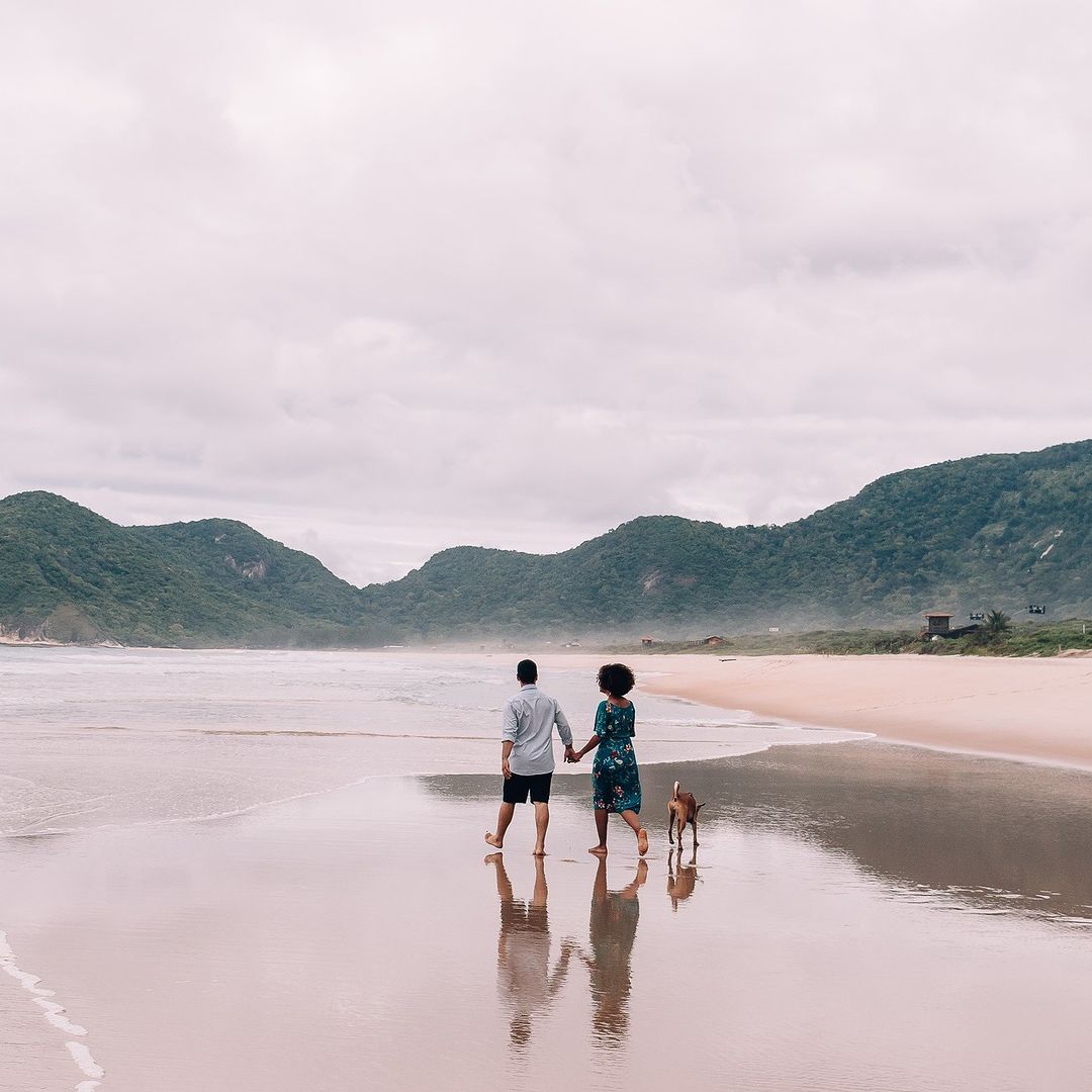 Aline e Davi- Ensaio pré wedding na praia com o pet. - 4