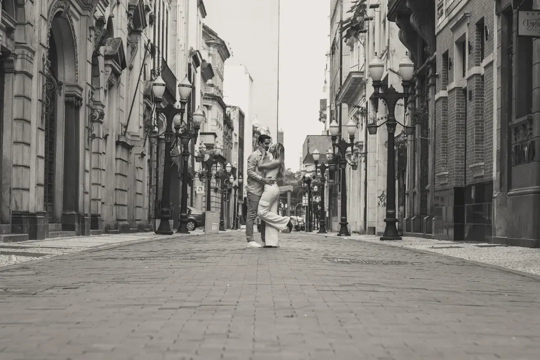 Ensaio Casal Tamires e Leandro - Centro Histórico Santos - SP - 4