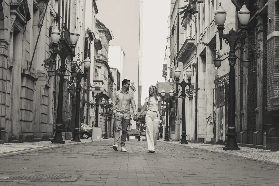 Ensaio Casal Tamires e Leandro - Centro Histórico Santos - SP - 5