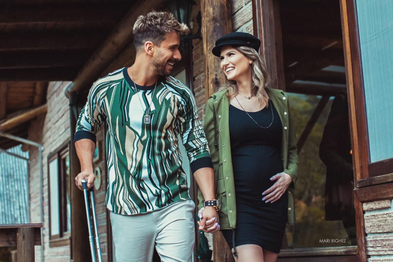 Ensaio fotográfico com o ator Júlio Rocha e Karoline Kleine - 1