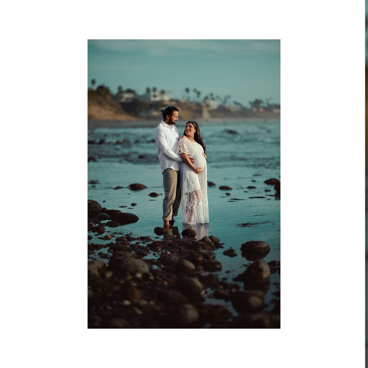 Tons de azul na doce espera por Adam - 5