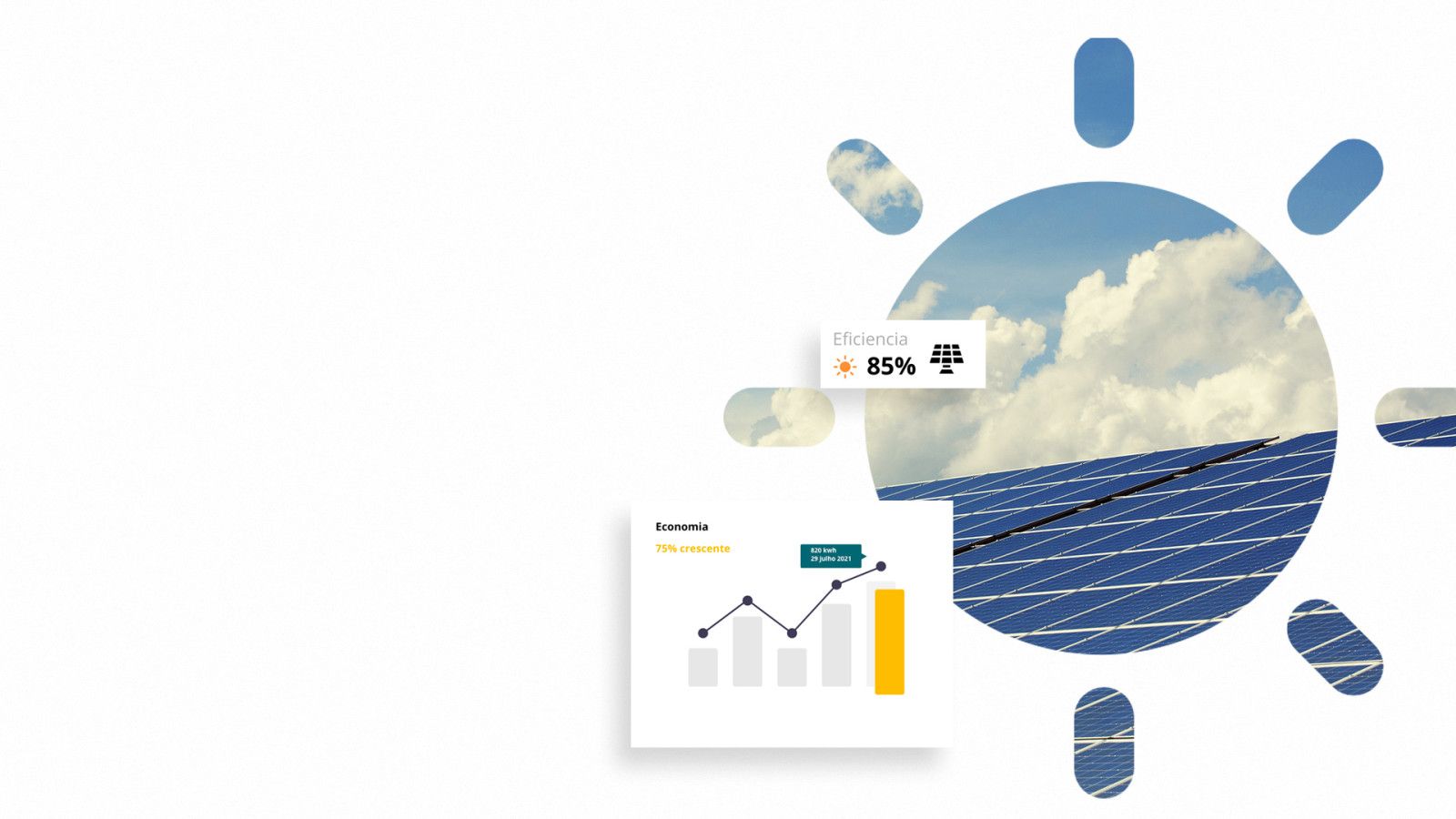 <p style="transform:translateY( calc(4vw + -12vh) );"><span style="color: #366772; font-size: calc(1vw + 3vh);line-height: calc(2vw + 3vh);">SUA ELETRICIDADE COM PAINEL SOLAR GERA ECONOMIA PARA SEU BOLSO</p><p style="color: #366772;font-size: 17px;font-weight: 300;transform: translateY( calc(4vw + -10vh) );;">Facilitamos tudo pra você, fornecendo energia fotovoltaica, suporte e os recursos de que você precisa em cada etapa do processo.</p><a href="/simule-aqui" target="_self" class="text-decoration-none"><div style="background: #f9bc00 !important; color: #fff !important; padding: 0.5em 1em;width: 139px;height: 43px;font-size: 18px;font-weight: 400;transform: translateY( calc(4vw + -6vh) );">SIMULE AQUI</div></a> - Slide 0