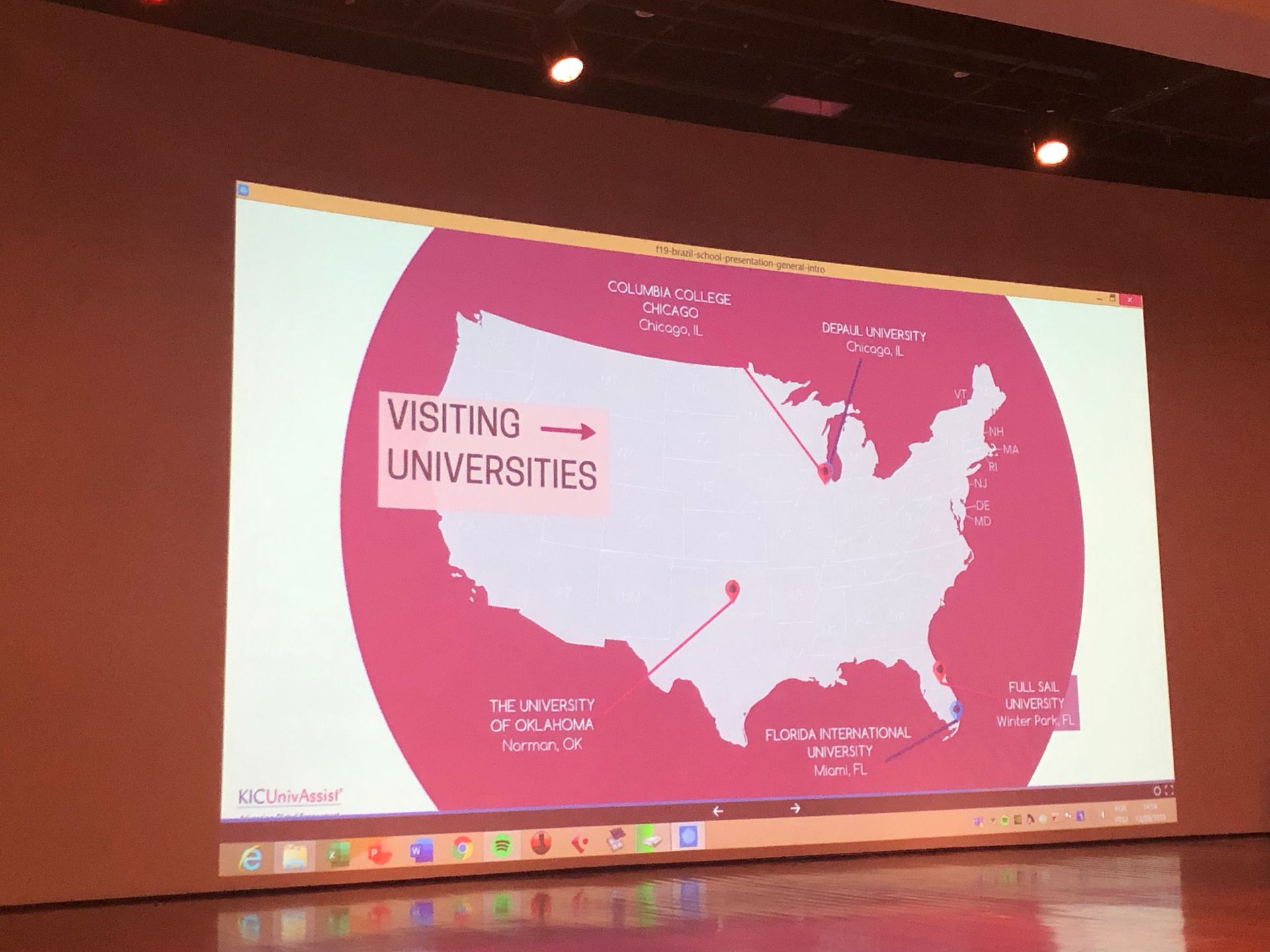 KIC UnivAssist - Brazil / US&nbsp;Workshops about about the US higher education system, visiting some internacional high schools.&nbsp; - 9 - 4