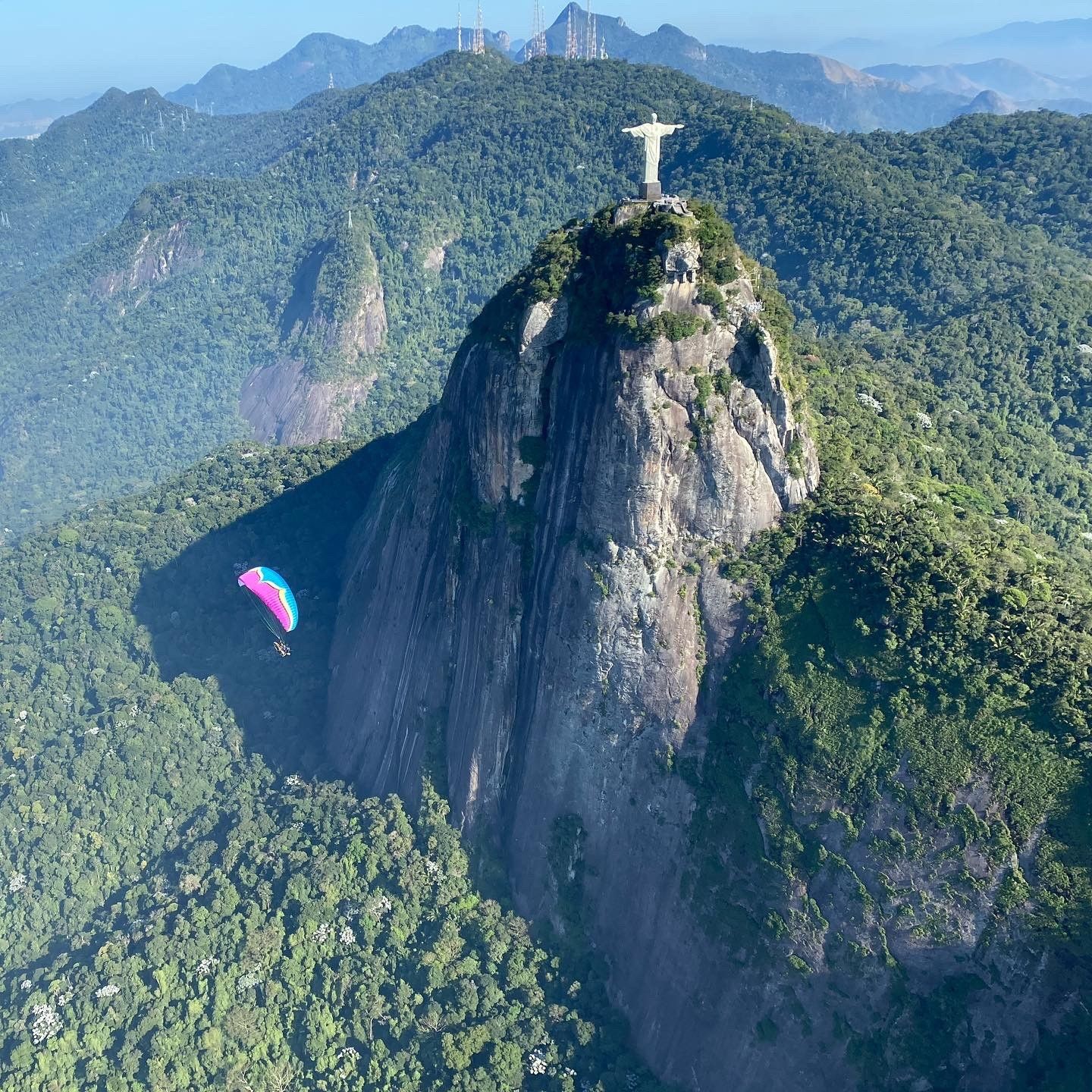 Voando de paramotor no Cristo Redentor - 20 - 0
