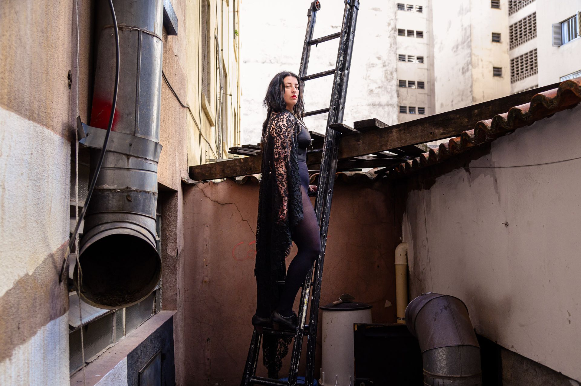 Teatro Satyros e arredores de SP com a bailaora Neni Benavente - 2 - 4