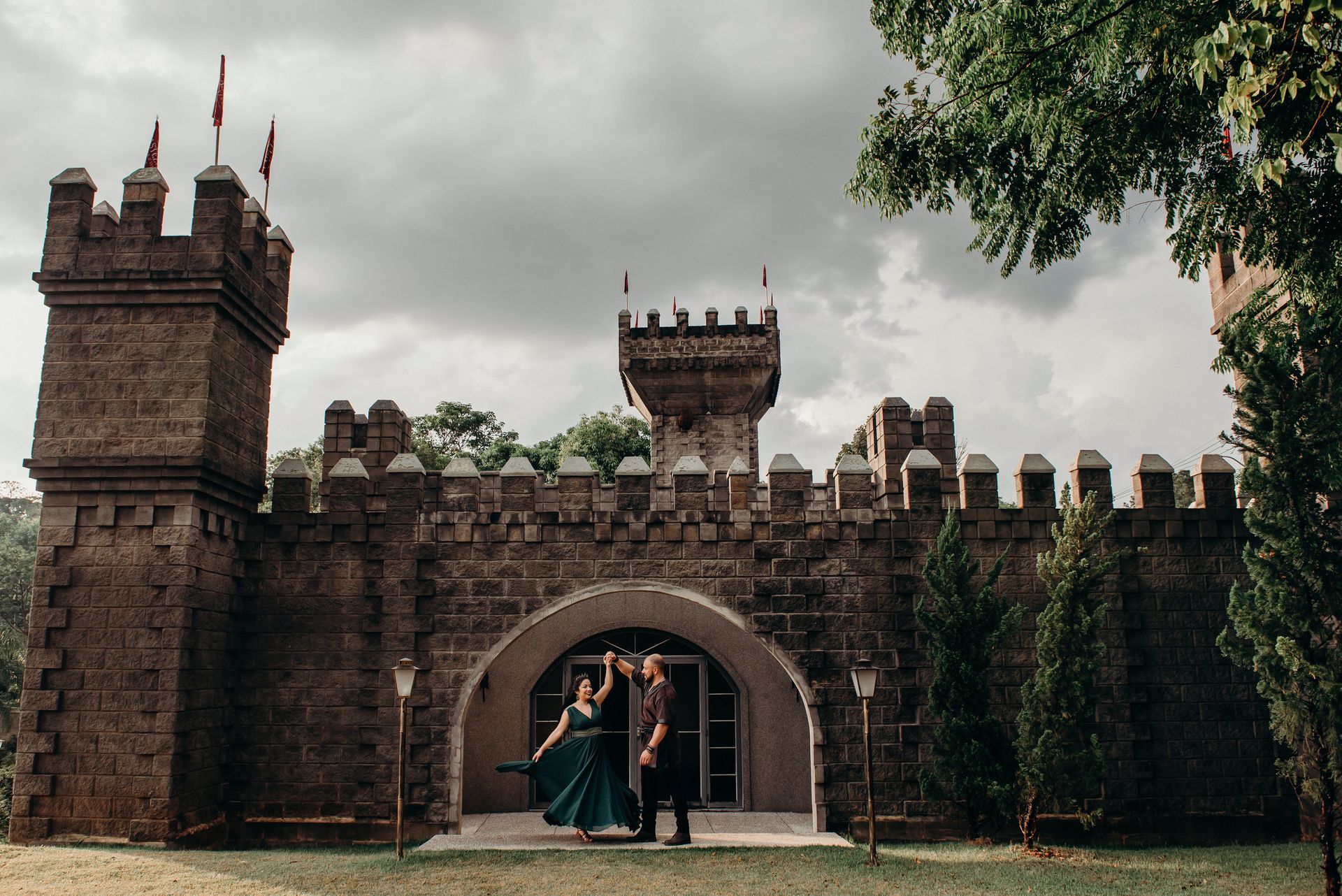 Ensaio no Castelo dos Vinhais, Vinhedo - SP (Andressa + Claudinei) - 1 - 14