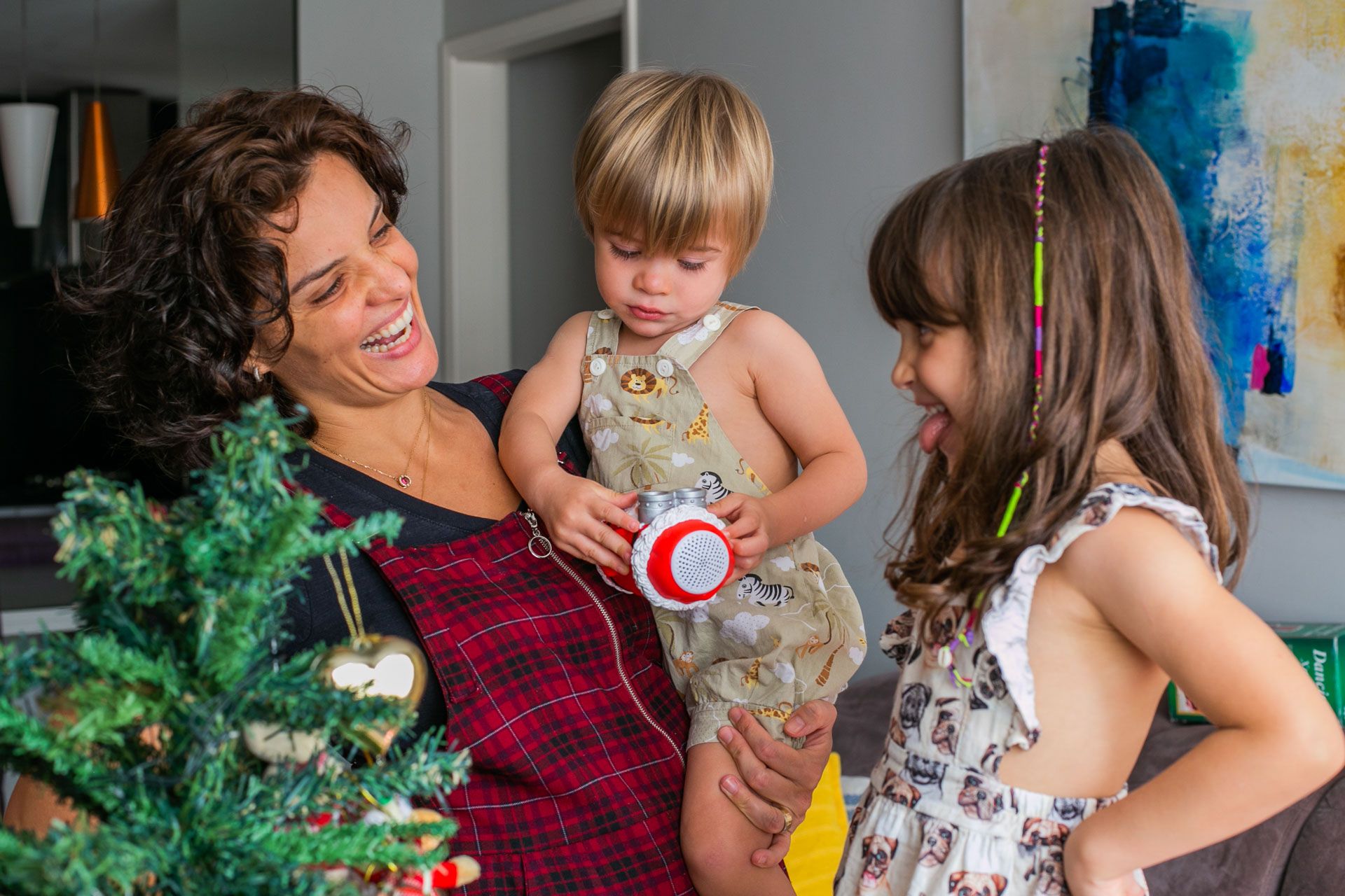 Montando a Árvore de Natal com a família da Josy em São Paulo SP - 2 - 5