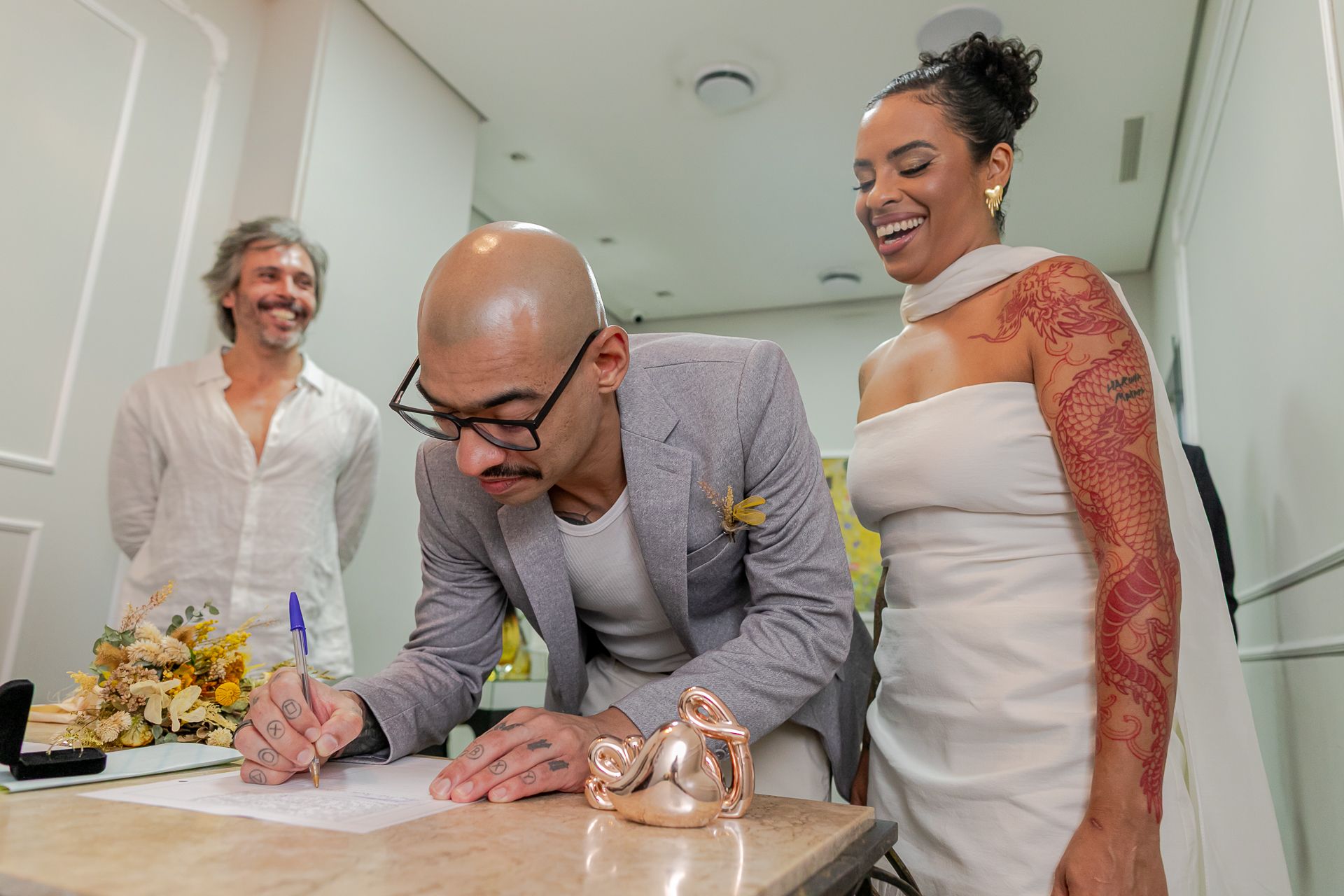 Casamento Civil Bia e Thiago no Restaurante Mani e Sesc Pompéia em São Paulo SP - 2 - 6