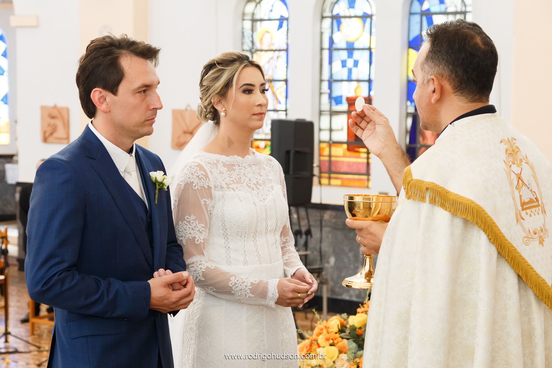 Casamento de Ângela e Bruno no Santuário de Nossa Senhora Aparecida de Jaboticabal - SP - 1 - 3
