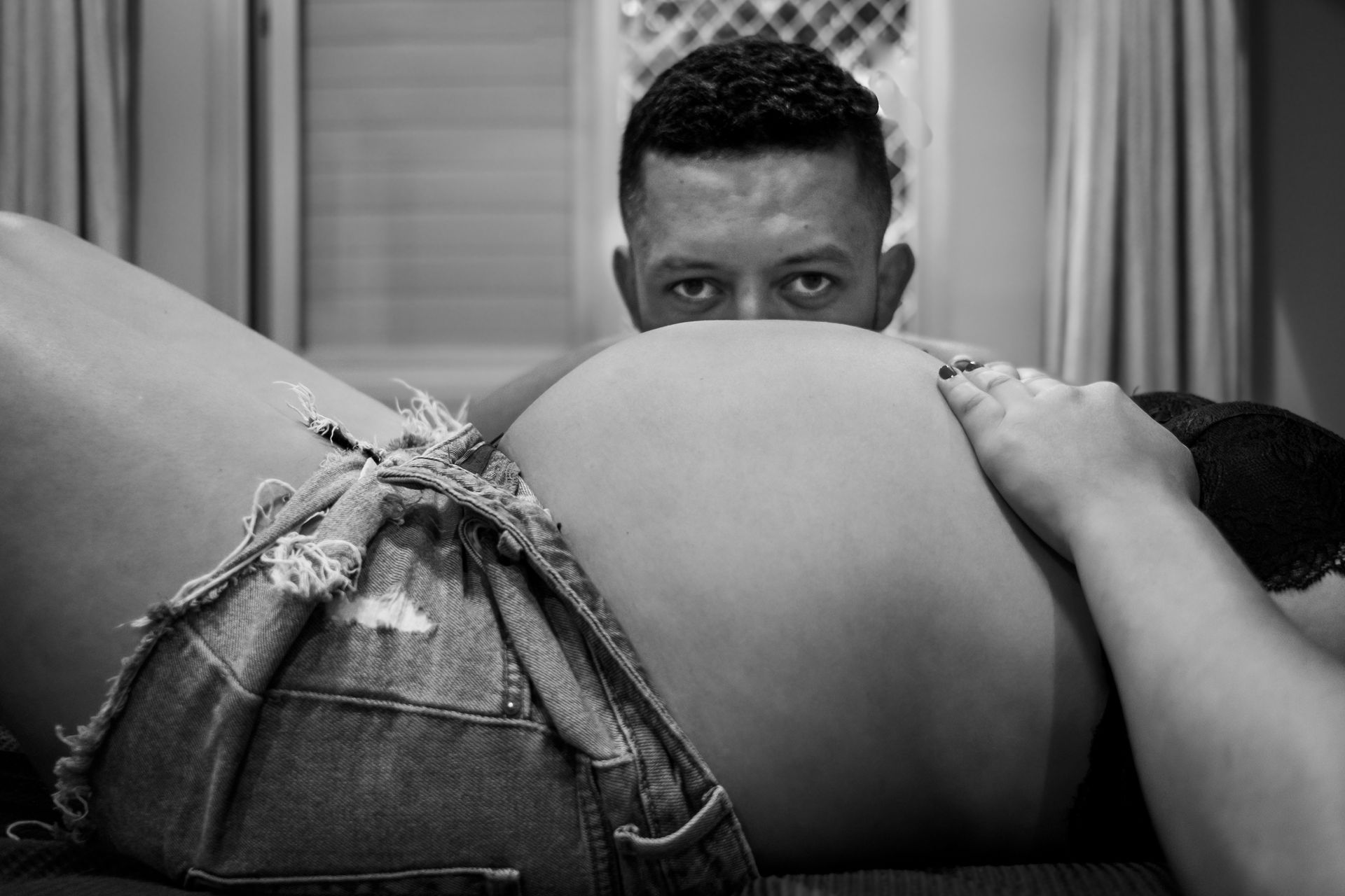 Gestante - ensaio em casa com a Elaine e o Douglas - 6