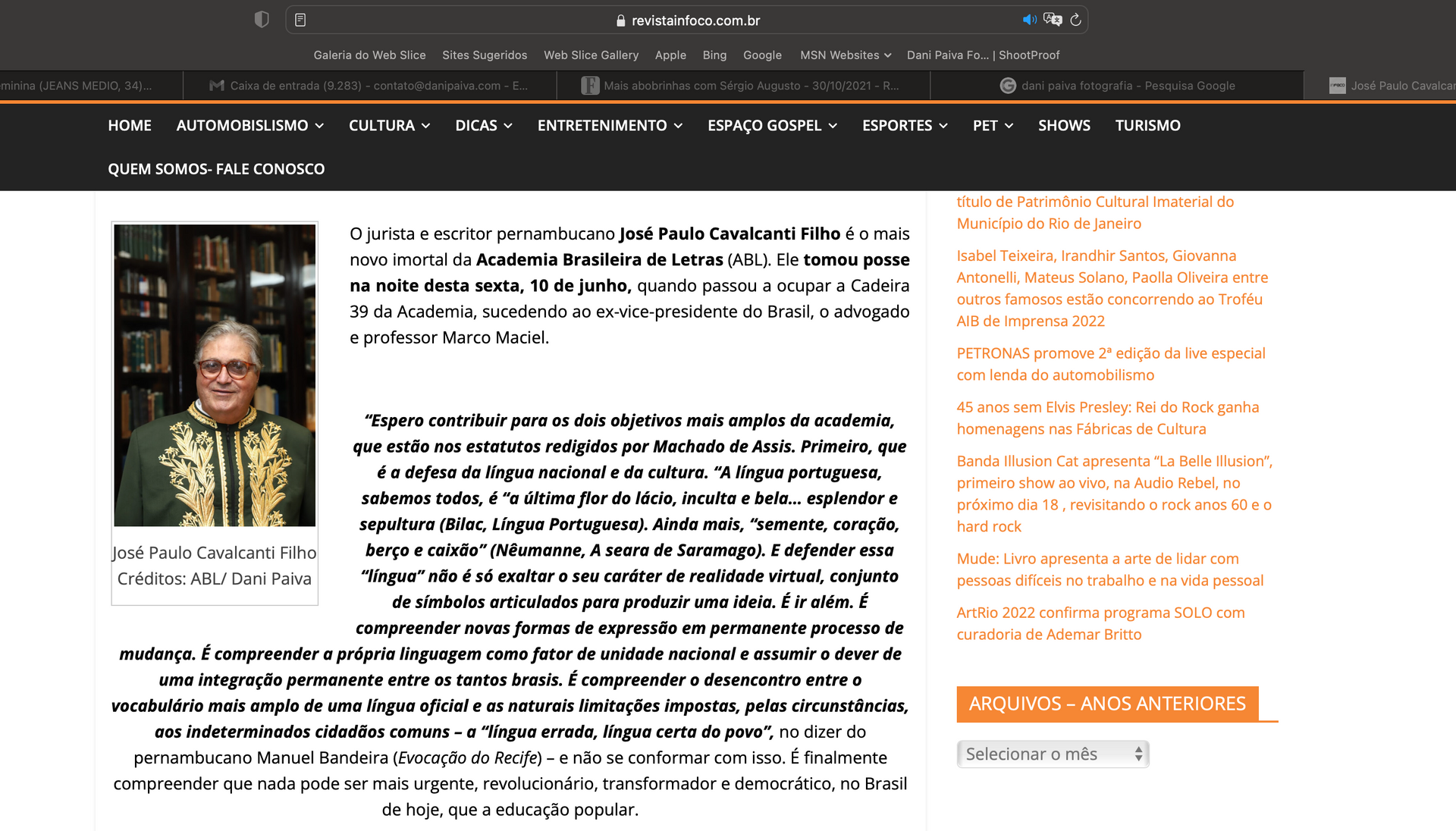 Revista In Foco - Zé Paulo Cavalcanti - 2 - 1