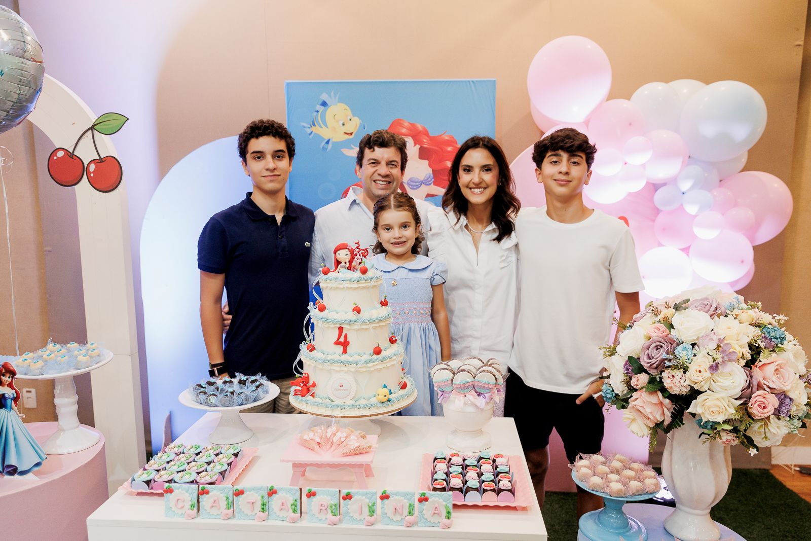 Festa Infantil da Catarina – Tema Pequena Sereia na Animassom do Jockey Club | 4 Anos - 2 - 14