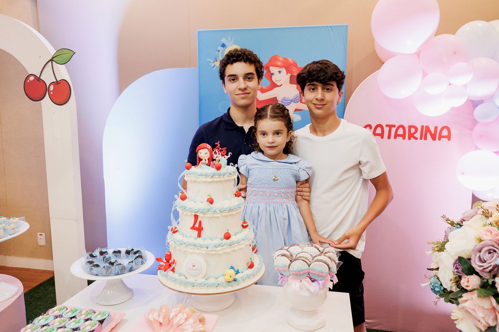 Festa Infantil da Catarina – Tema Pequena Sereia na Animassom do Jockey Club | 4 Anos - 2 - 16