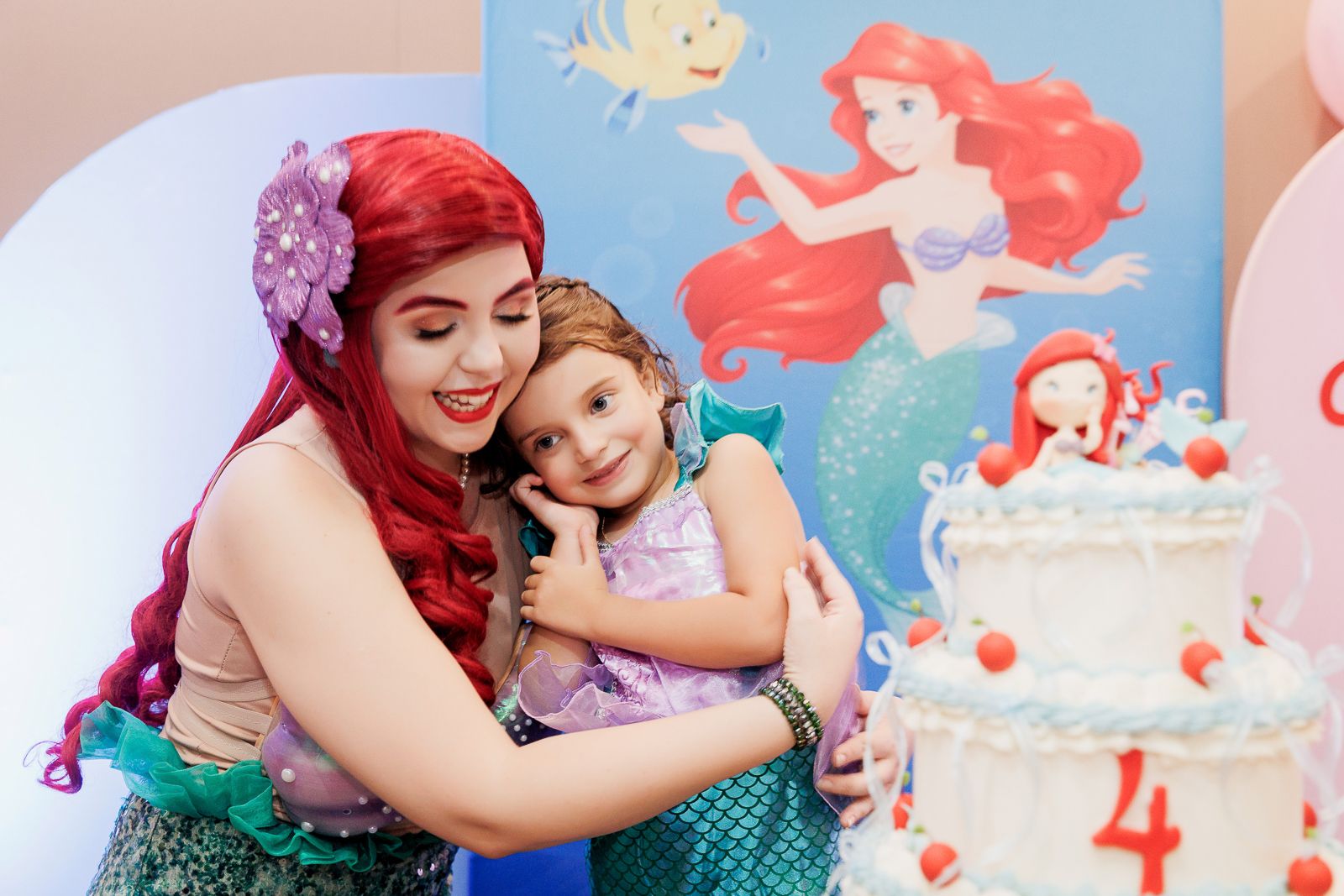 Festa Infantil da Catarina – Tema Pequena Sereia na Animassom do Jockey Club | 4 Anos - 2 - 29