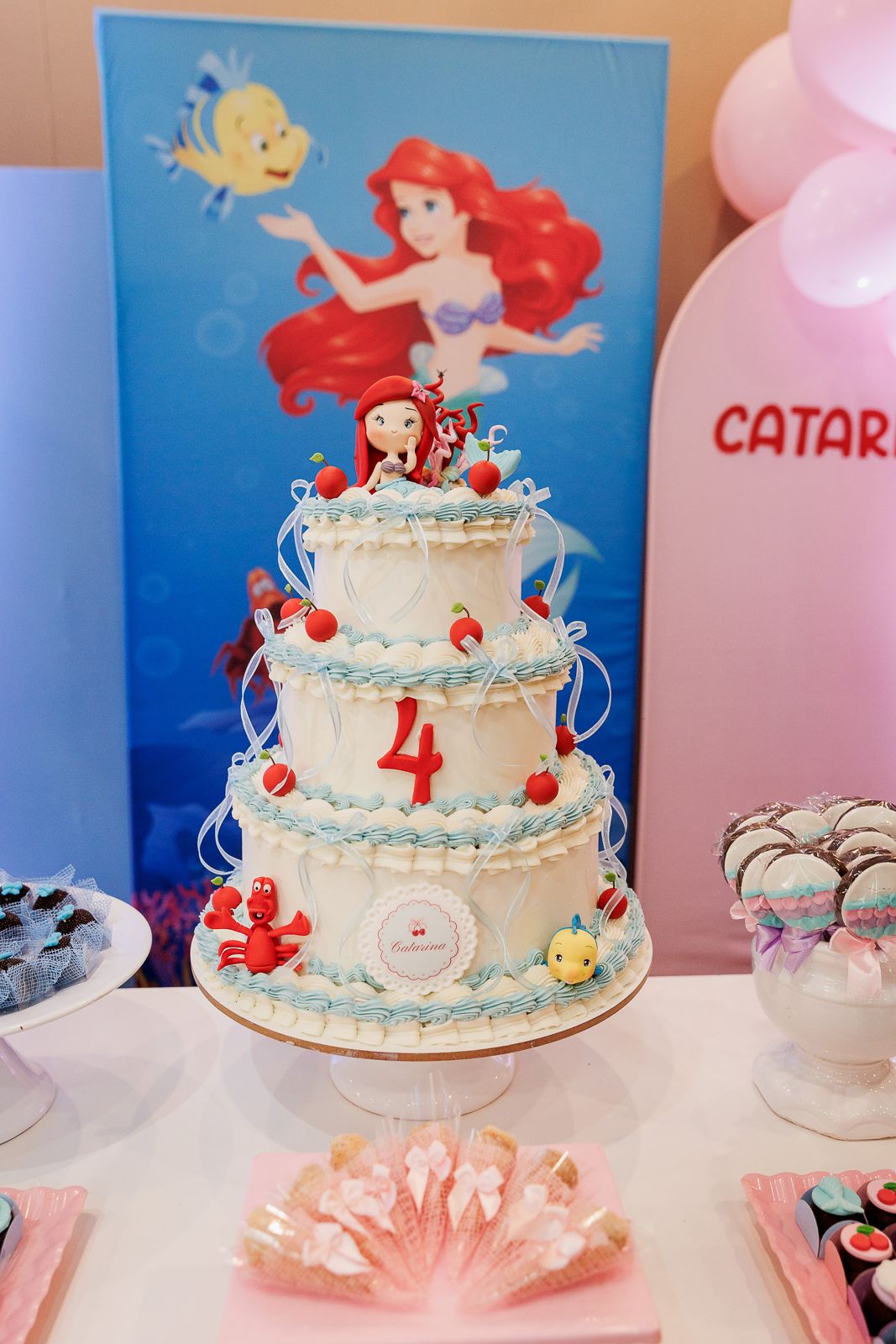 Festa Infantil da Catarina – Tema Pequena Sereia na Animassom do Jockey Club | 4 Anos - 2 - 31