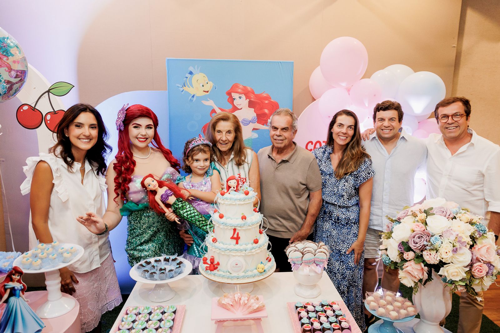 Festa Infantil da Catarina – Tema Pequena Sereia na Animassom do Jockey Club | 4 Anos - 2 - 32