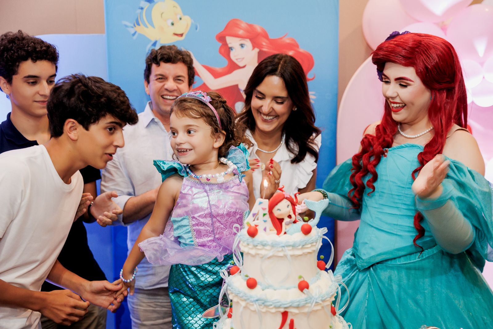 Festa Infantil da Catarina – Tema Pequena Sereia na Animassom do Jockey Club | 4 Anos - 2 - 48