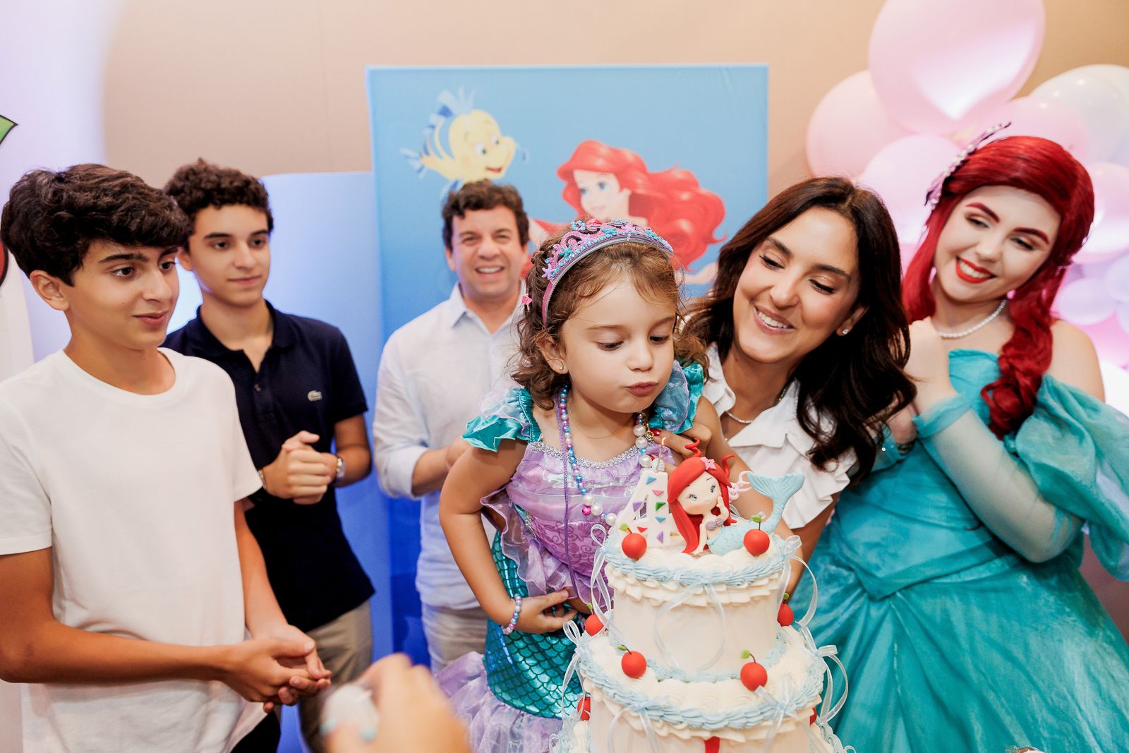 Festa Infantil da Catarina – Tema Pequena Sereia na Animassom do Jockey Club | 4 Anos - 2 - 49