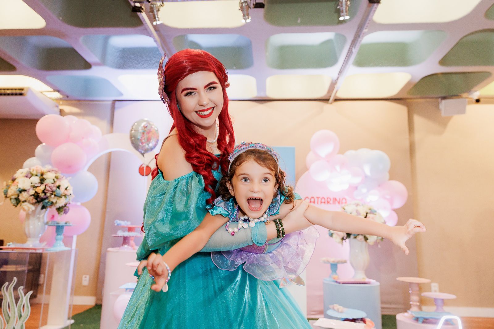 Festa Infantil da Catarina – Tema Pequena Sereia na Animassom do Jockey Club | 4 Anos - 2 - 55