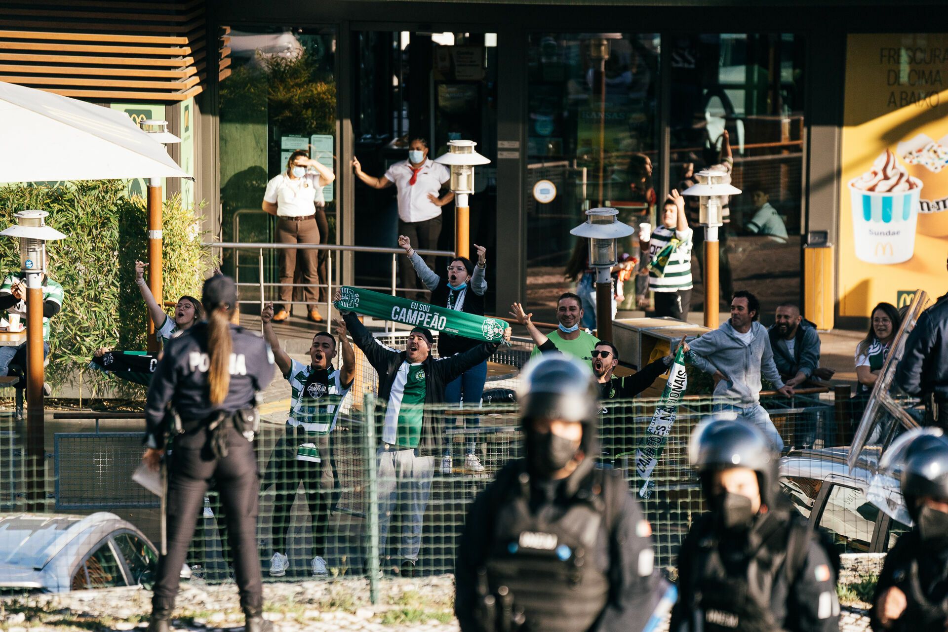 Derbi Sporting - Benfica  // Acompanhamento Claque Benfica - 2 - 0