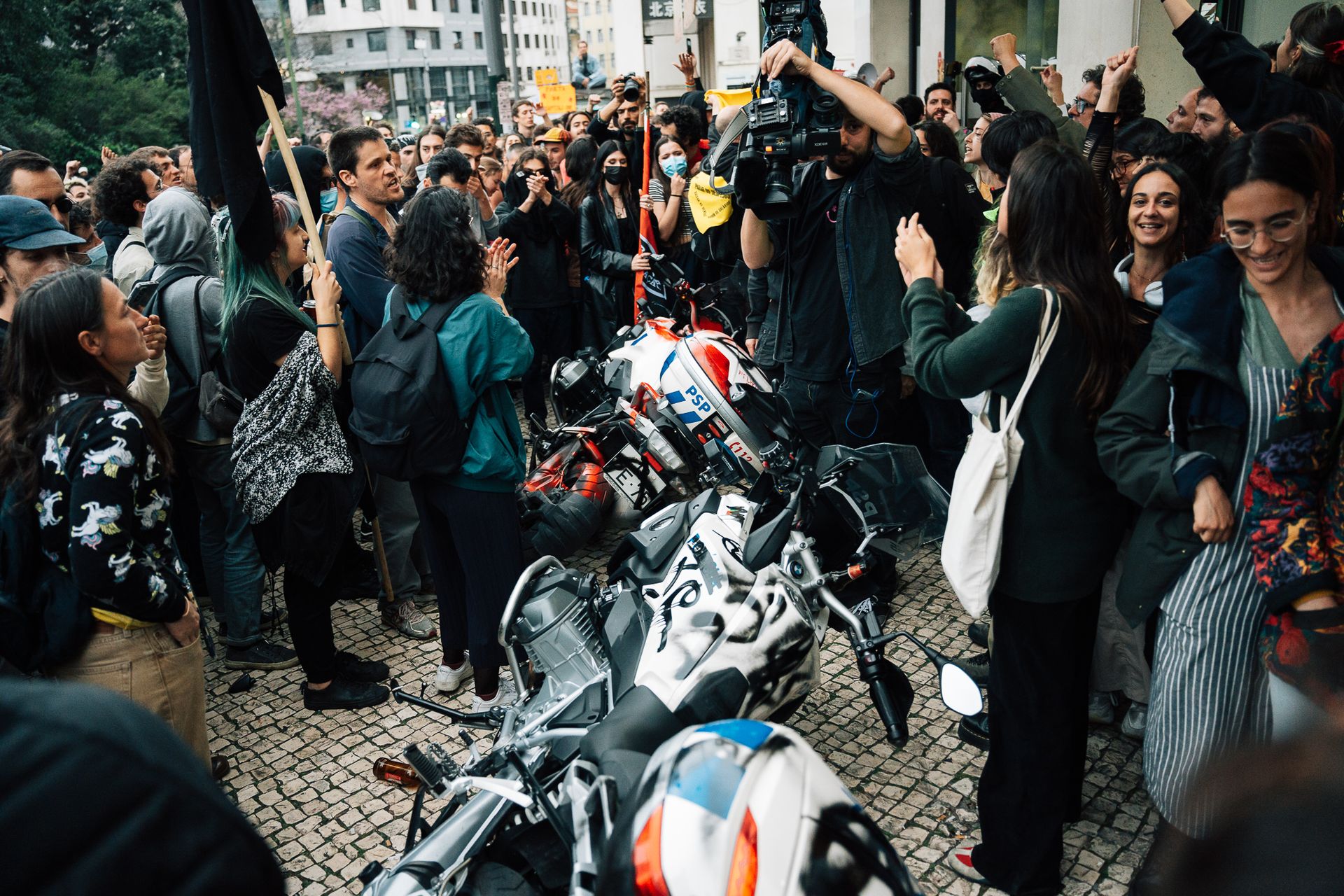 Confrontos em Manifestação em Lisboa - 8 - 0