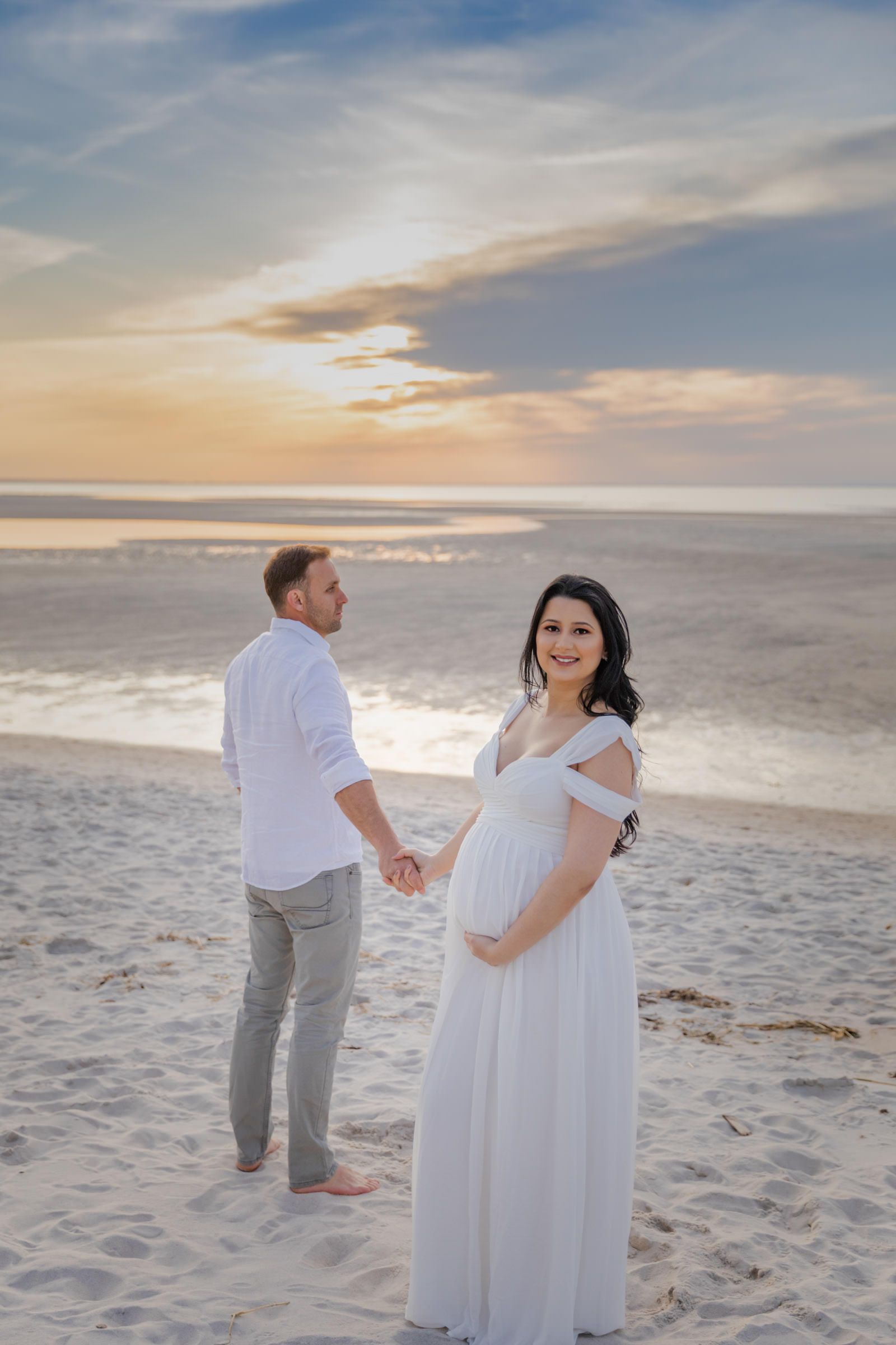 Oceanic Serenity: Ana's Maternity Shoot - 2 - 0