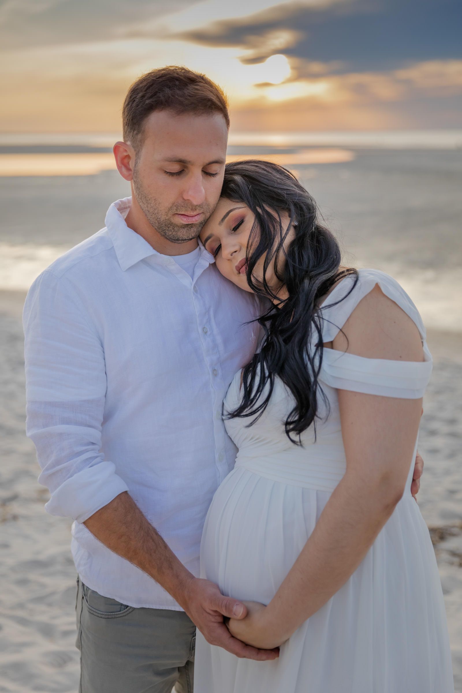 Oceanic Serenity: Ana's Maternity Shoot - 2 - 1