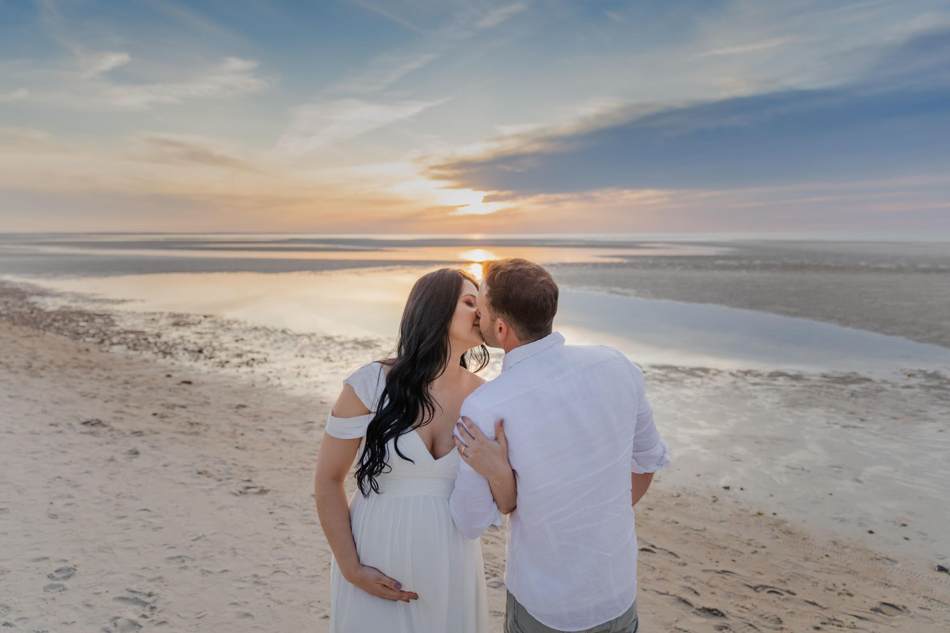 Oceanic Serenity: Ana's Maternity Shoot - 2 - 3