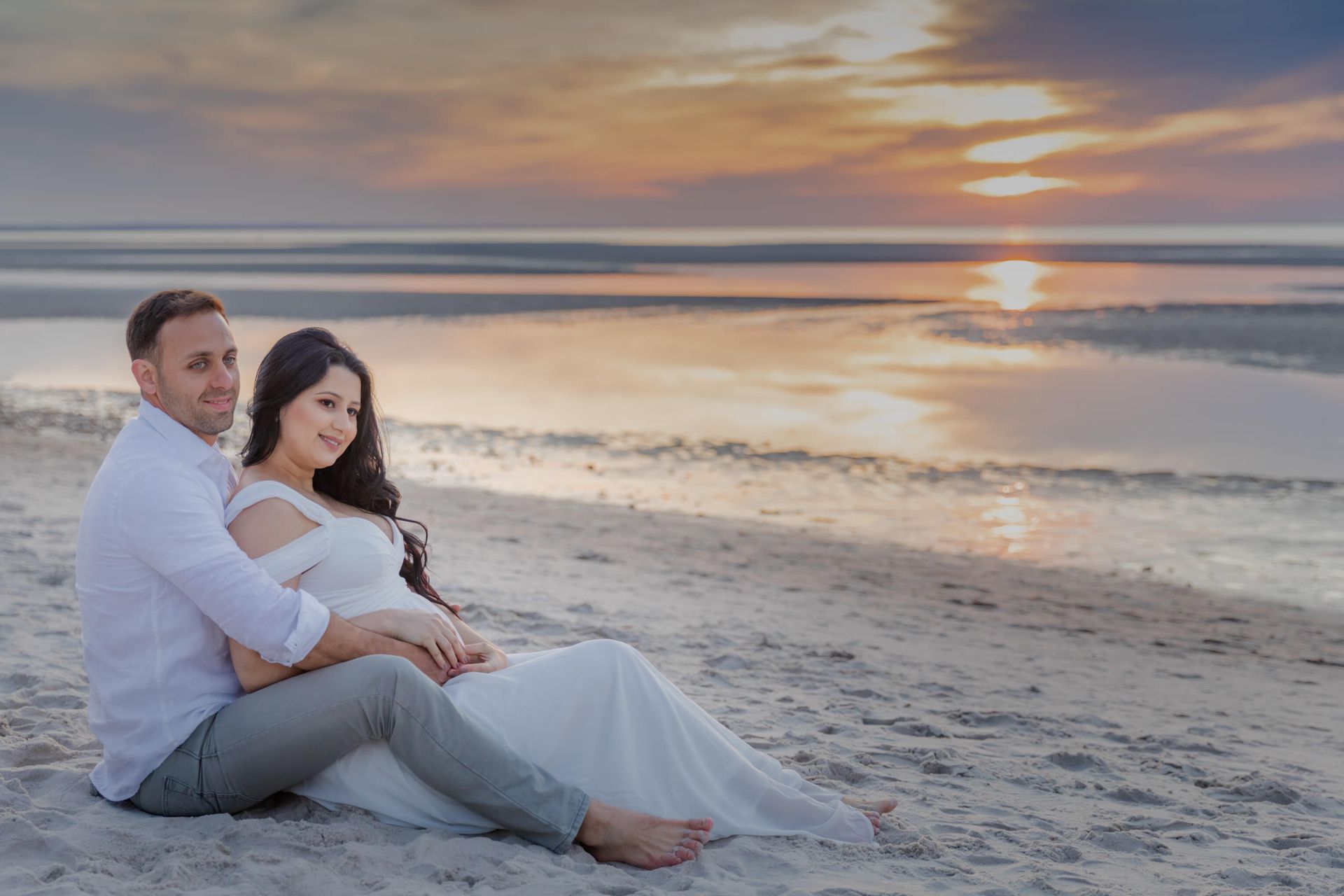 Oceanic Serenity: Ana's Maternity Shoot - 2 - 2