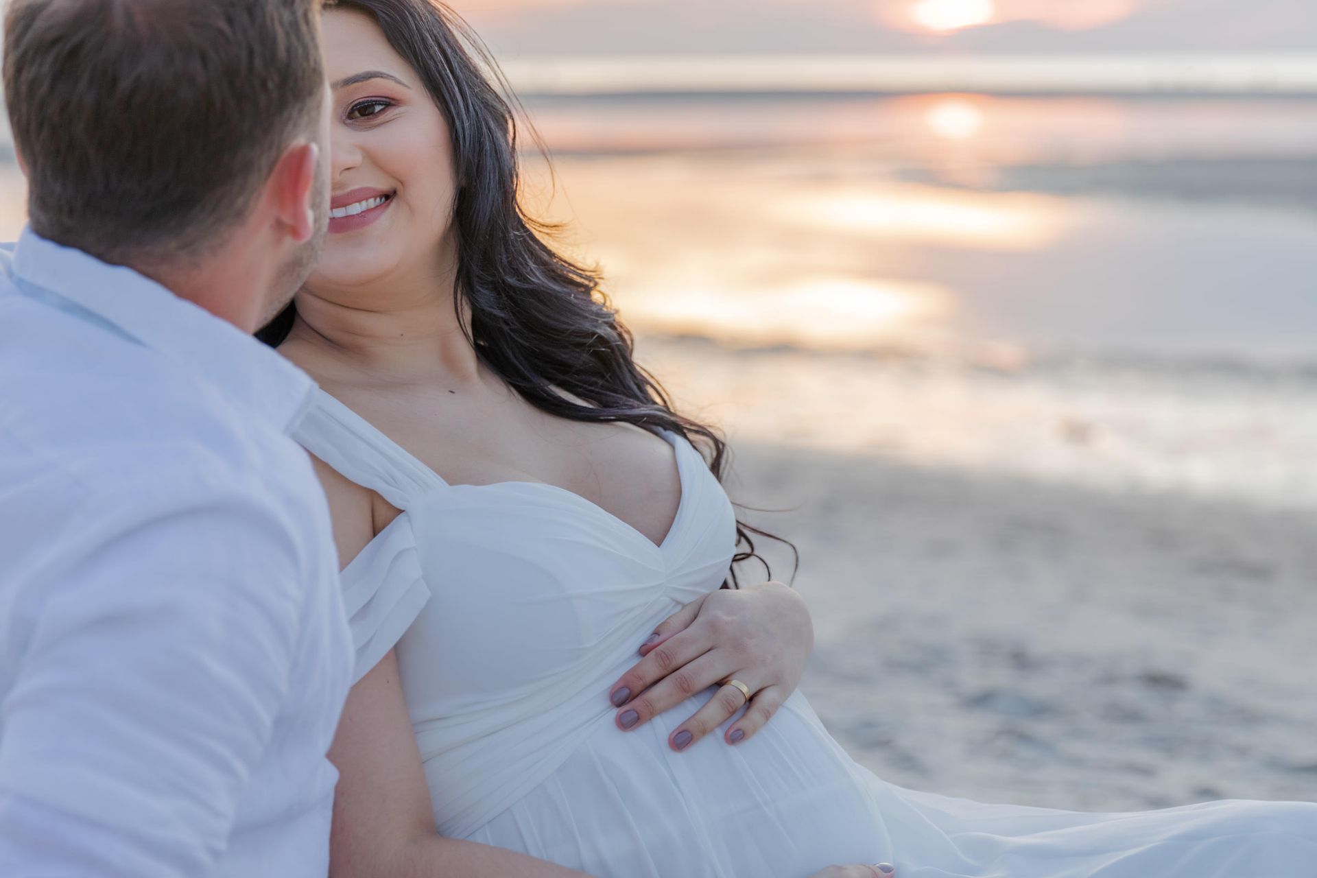 Oceanic Serenity: Ana's Maternity Shoot - 2 - 3