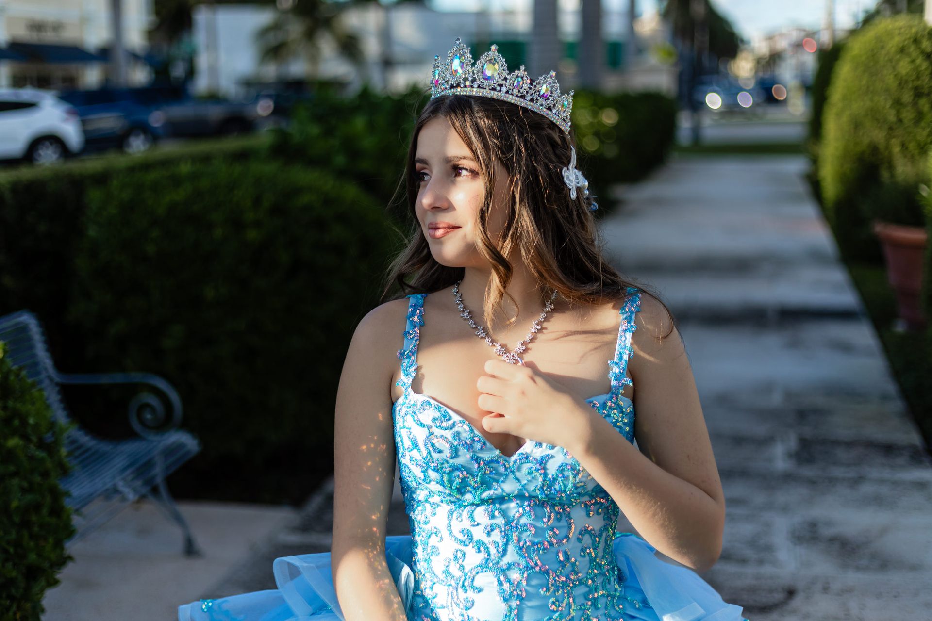 Radiant in Blue: Samantha's Sweet 16 Photo Shoot - 2 - 1