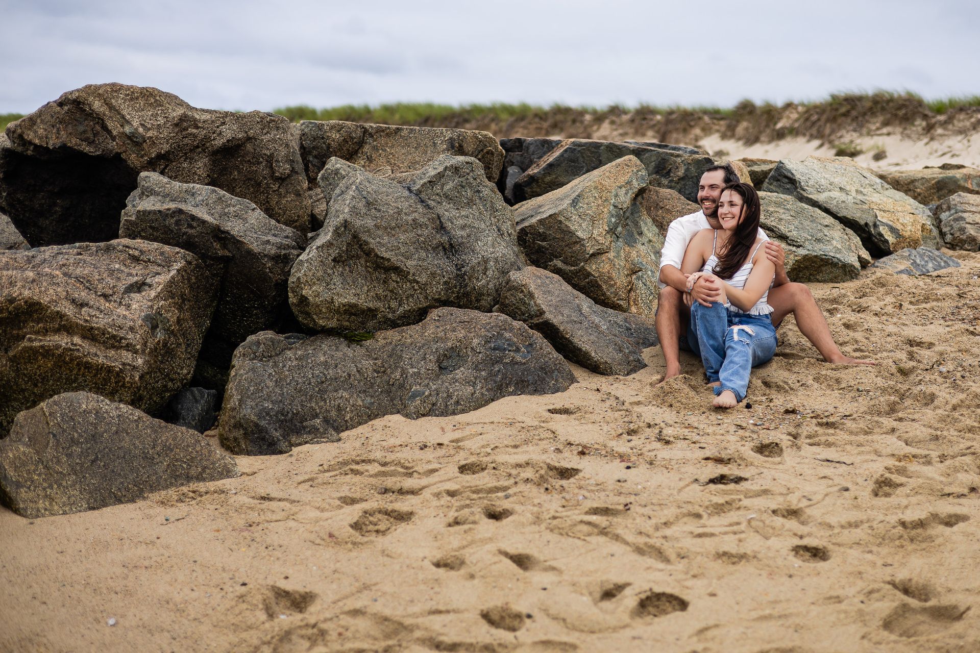 Cloudy Skies, Bright Future: Lauren & Max’s Heartfelt Proposal at Crosby Landing Beach - 2 - 2