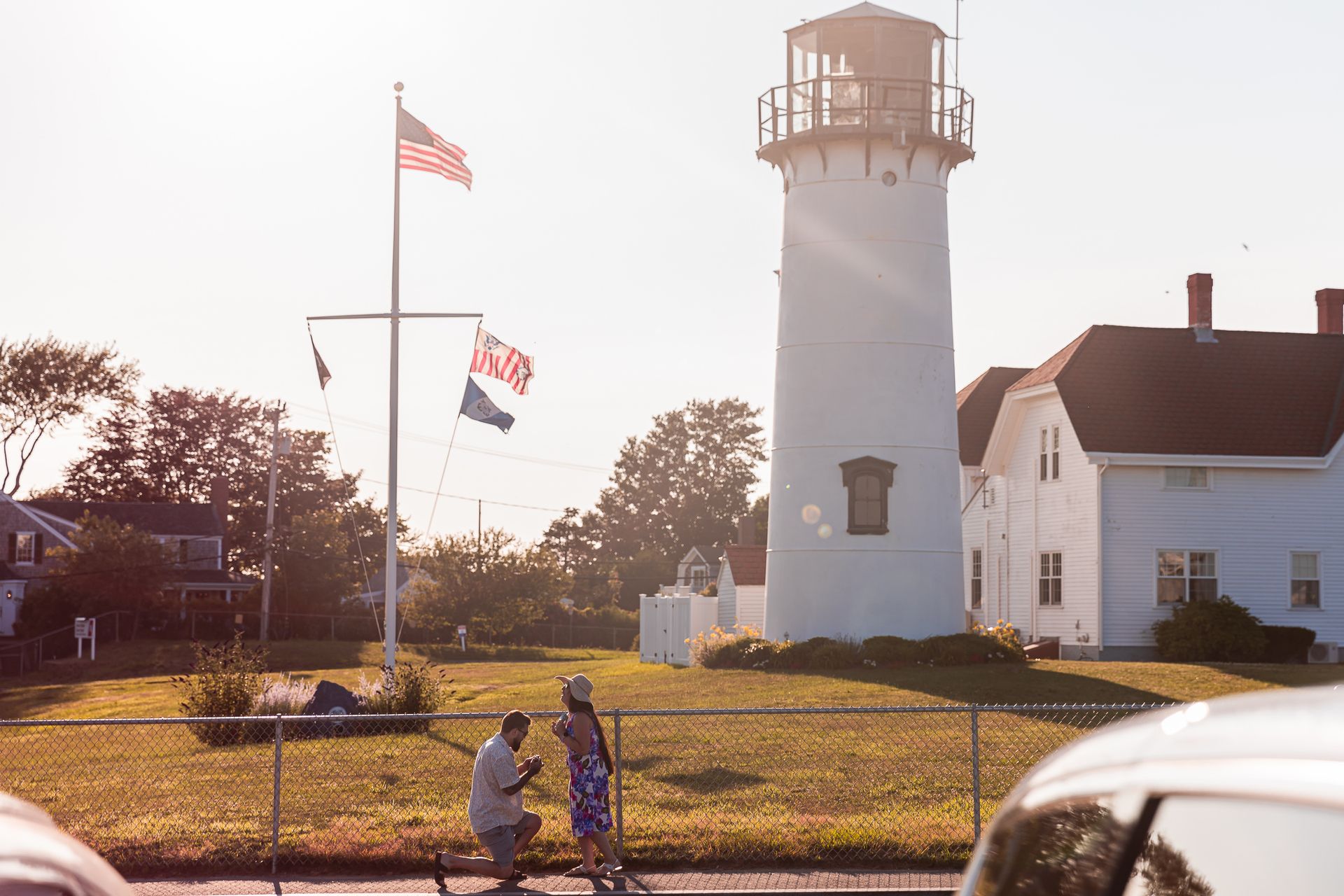 Sunset Surprises: Danielle & Don’s Magical Proposal at Chatham Lighthouse Beach - 2 - 2