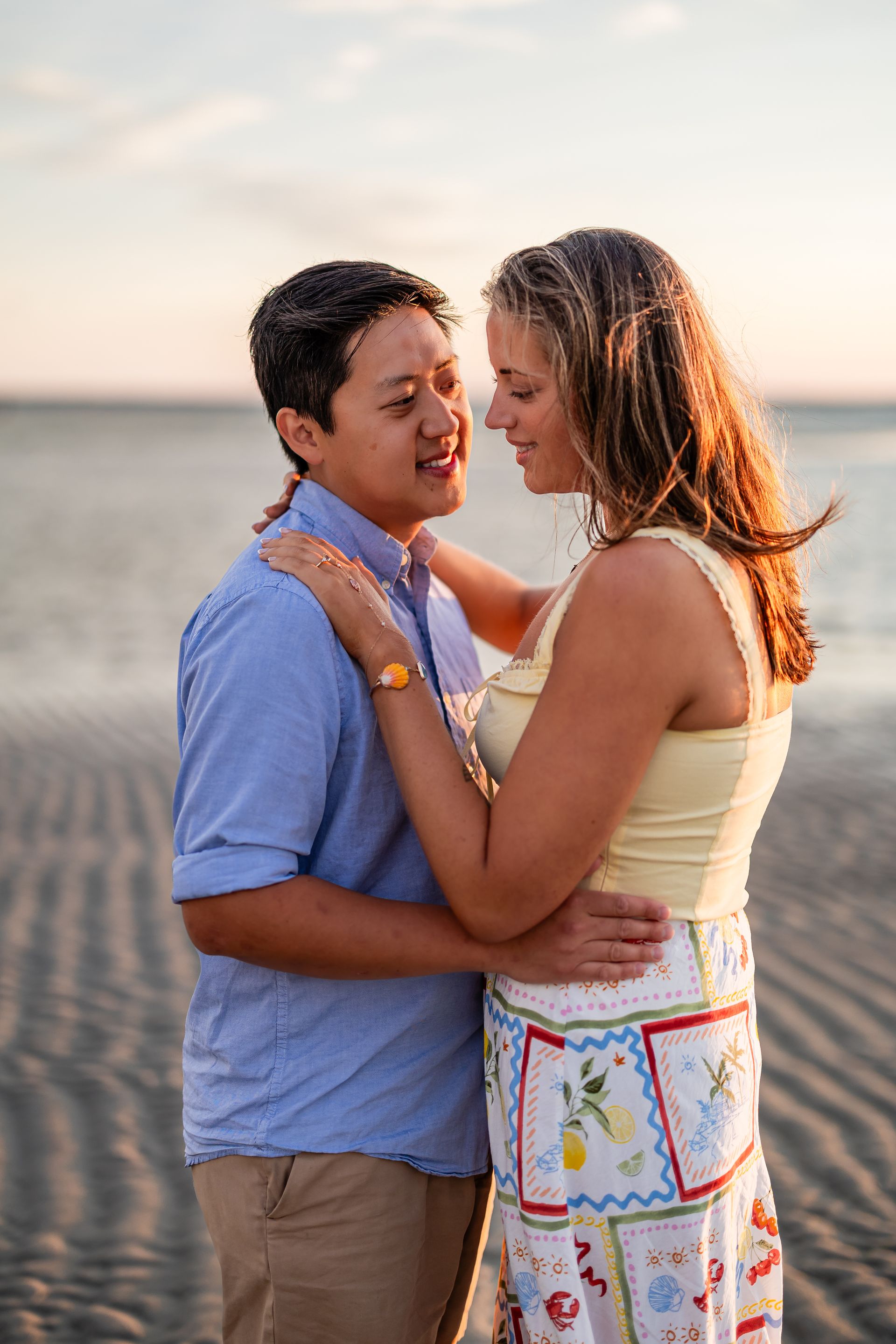 Steven & Waverly’s Surprise Proposal at Sunset – Mayflower Beach, Cape Cod - 2 - 0
