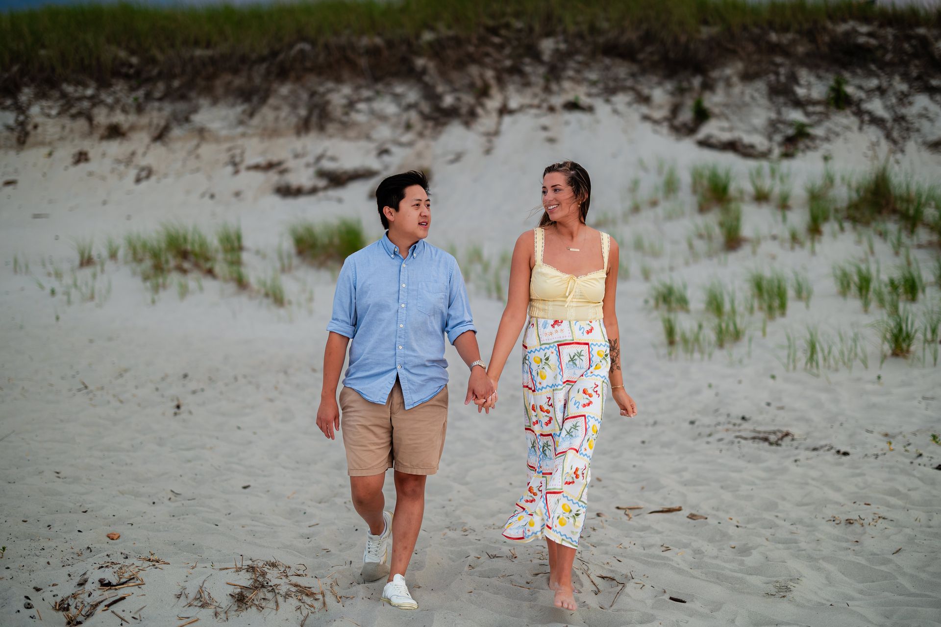 Steven & Waverly’s Surprise Proposal at Sunset – Mayflower Beach, Cape Cod - 2 - 1