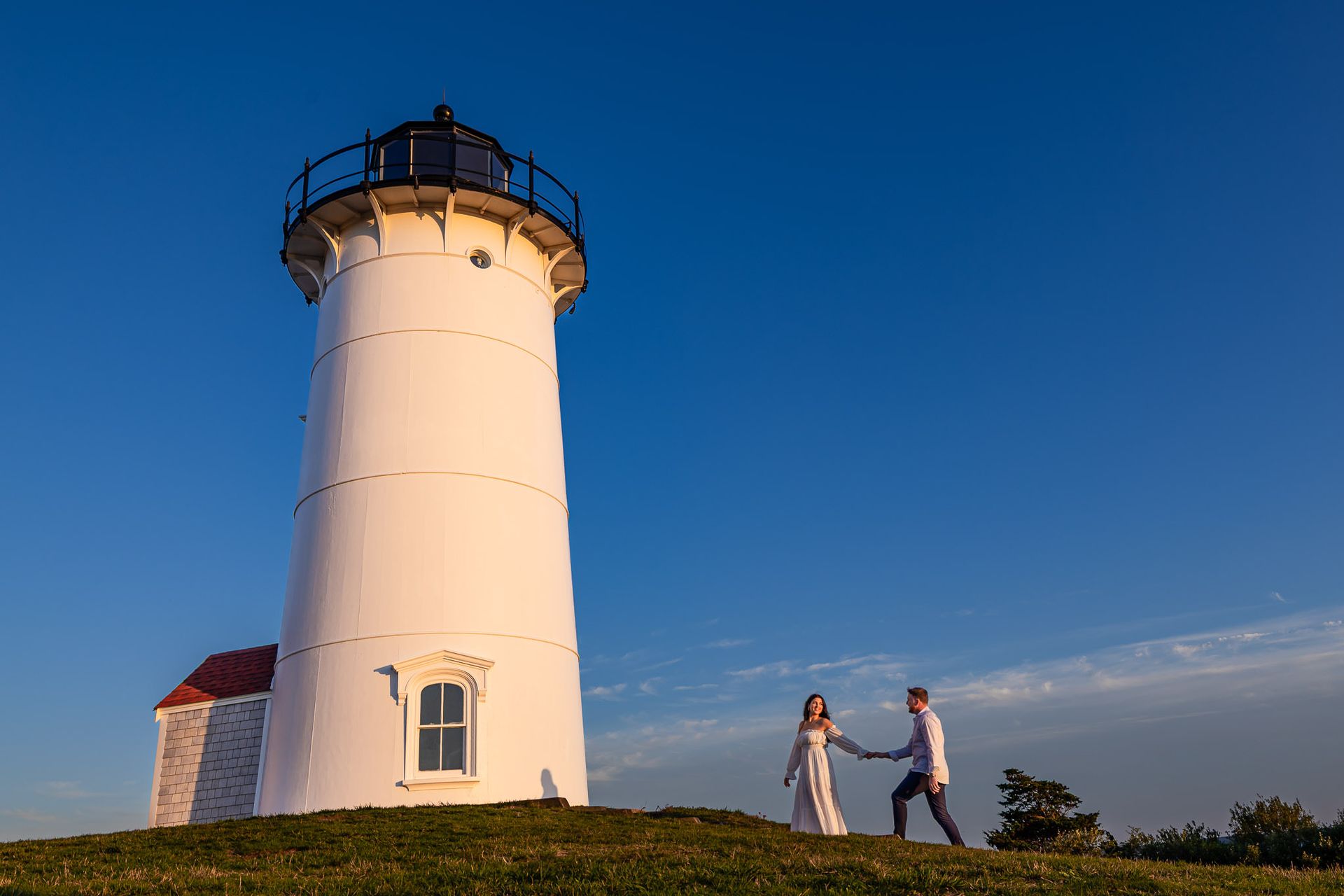 Michelle & James | Romantic Sunset Engagement at Nobska Light, Falmouth MA - 2 - 1