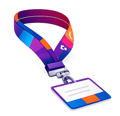 Crachás para eventos no RJ | Credenciais e cordões personalizados - Sidecard - 0